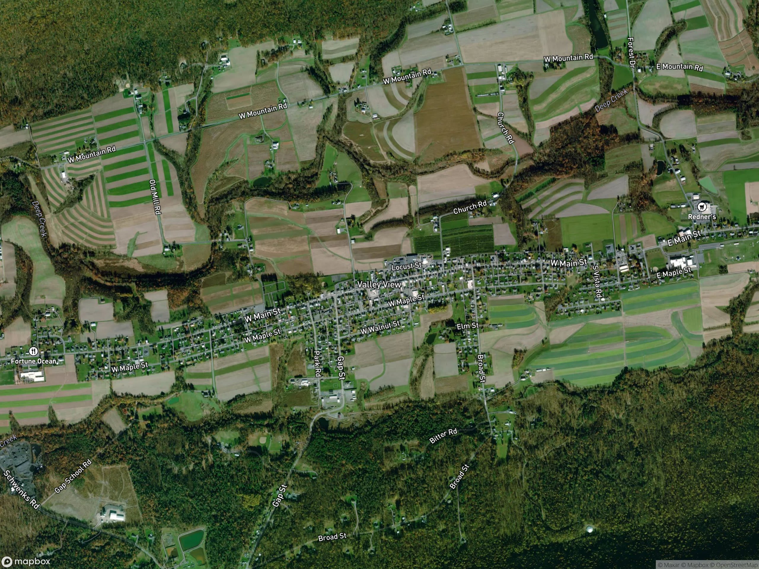 Map of Valley View