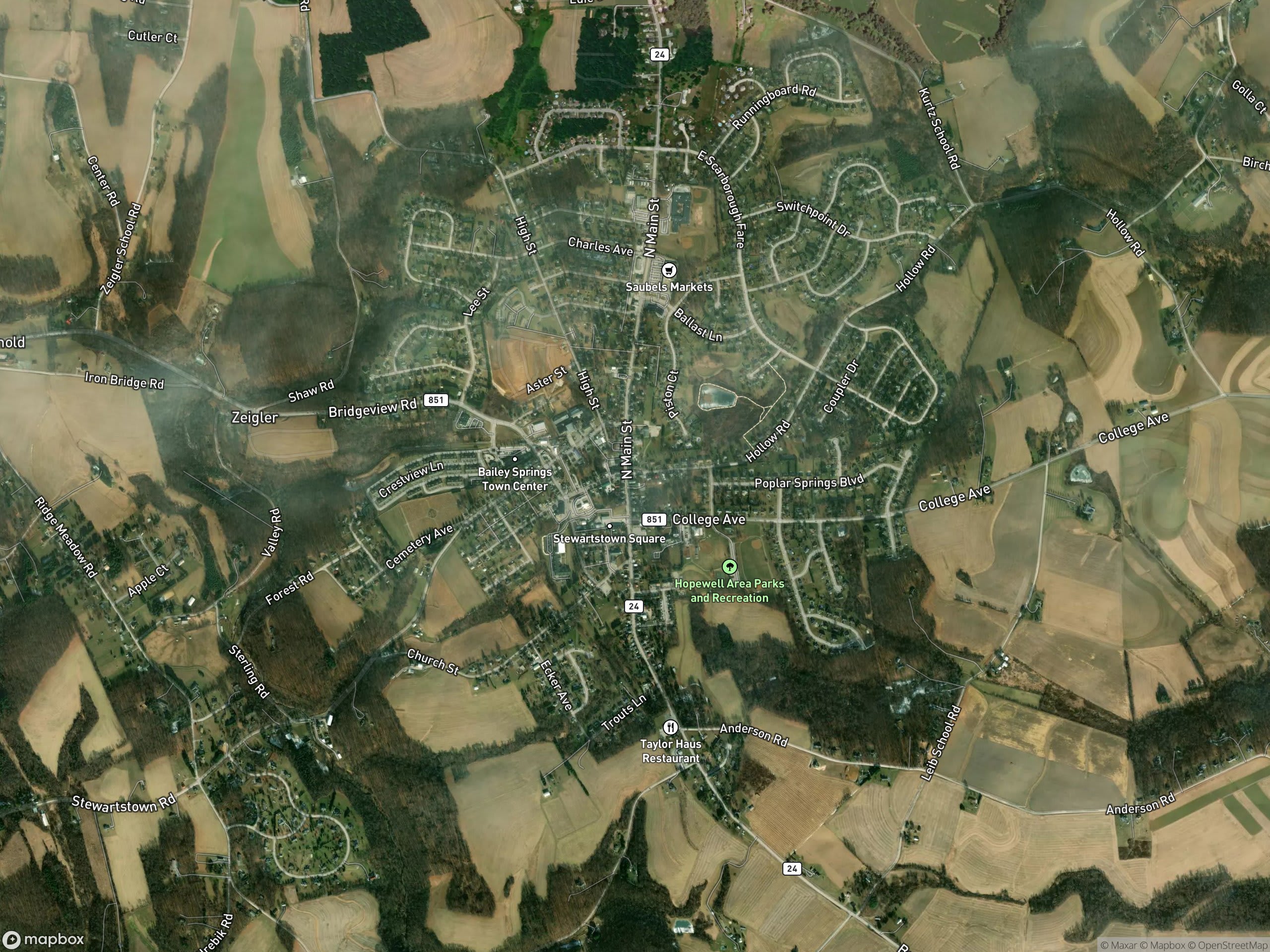 Map of Stewartstown
