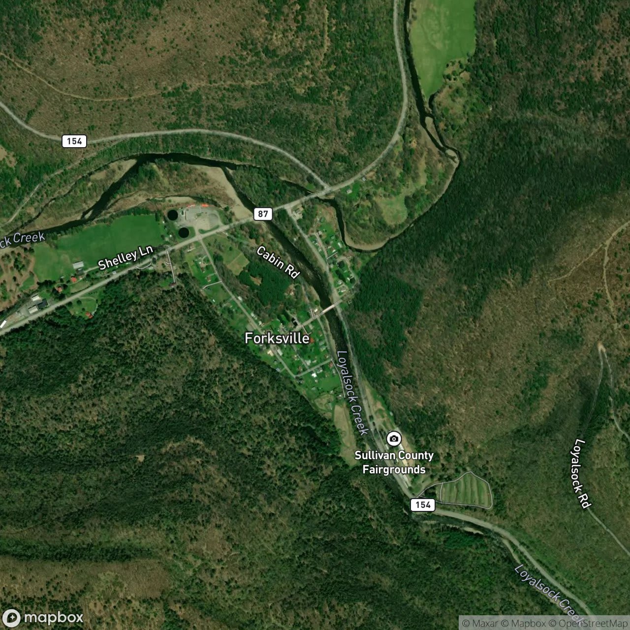 Map of Forksville