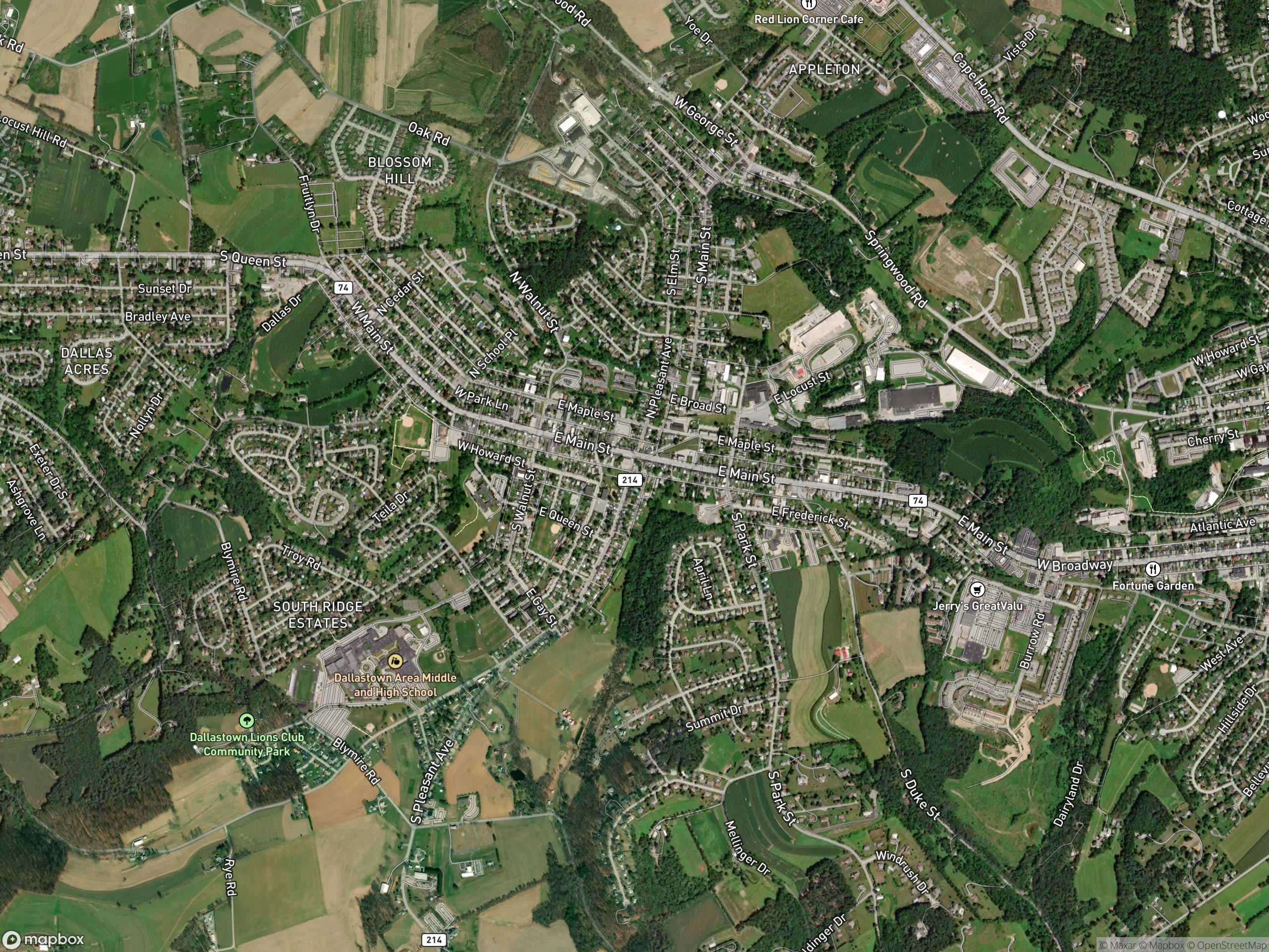 Map of Dallastown