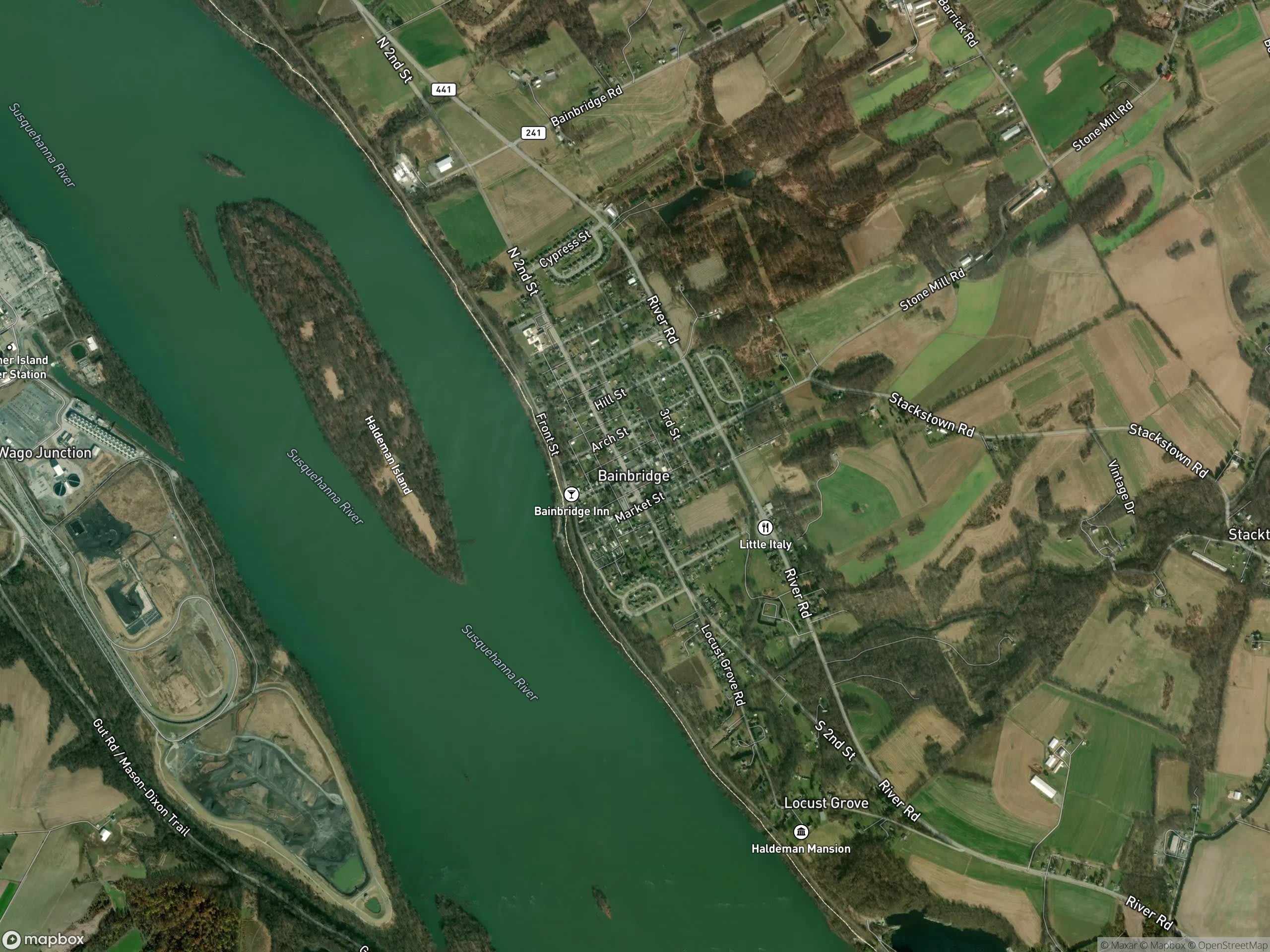 Map of Bainbridge
