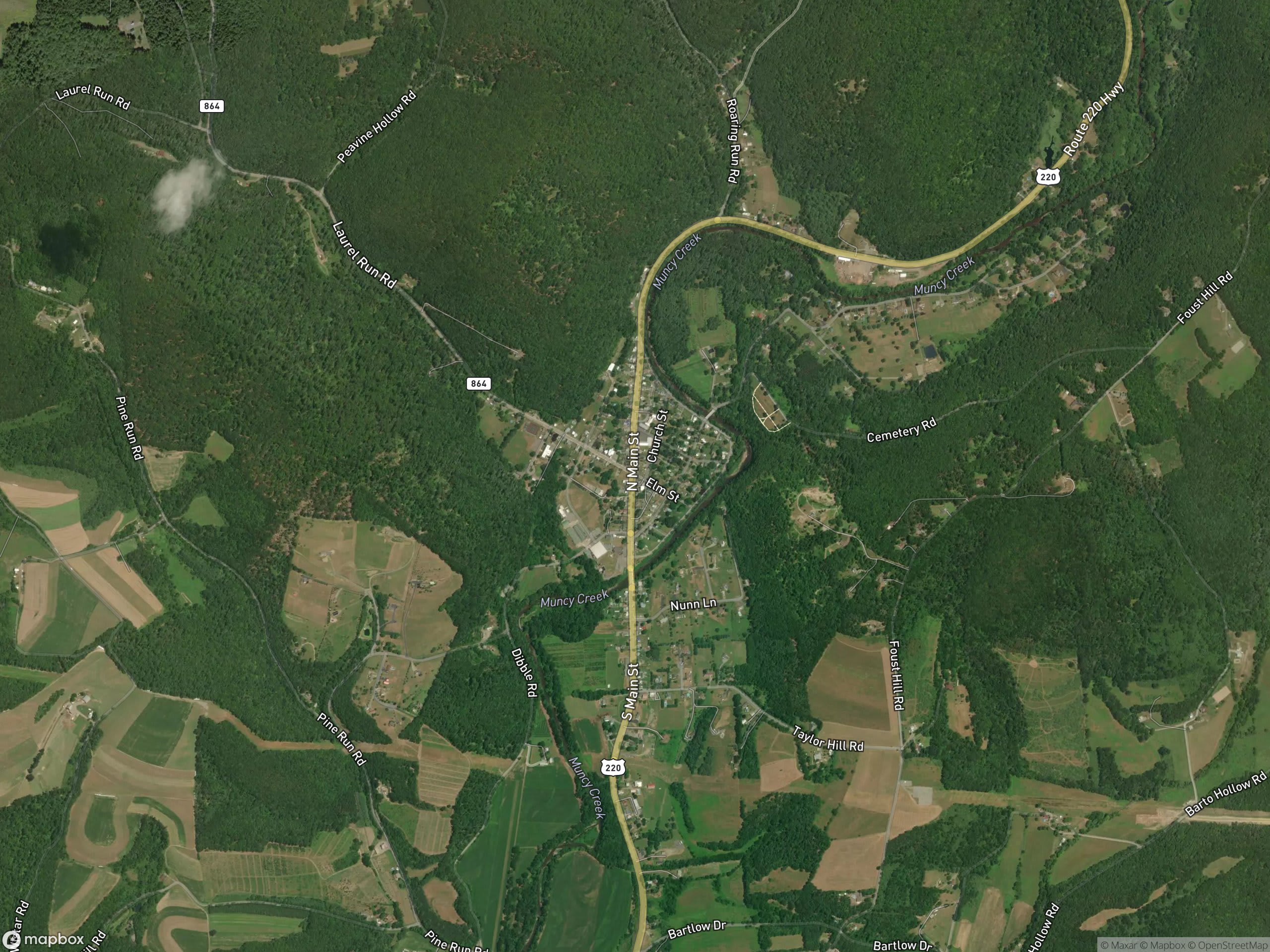 Map of Picture Rocks