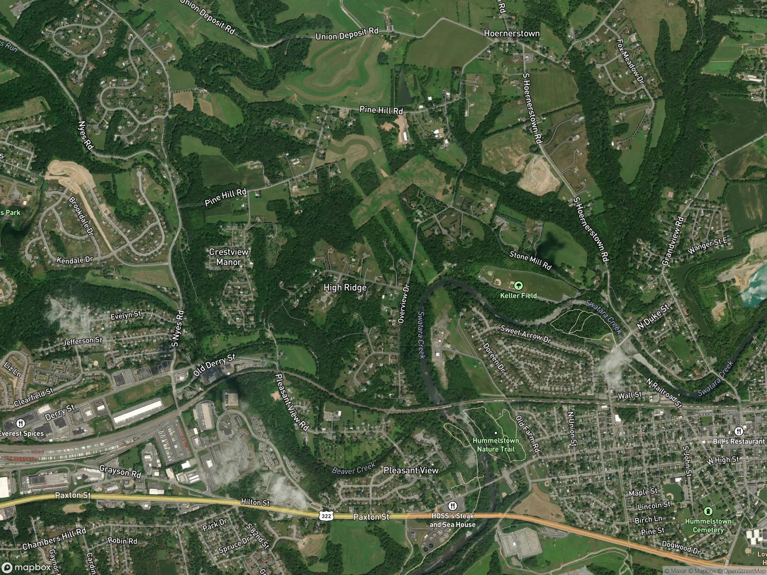 Map of Dauphin County