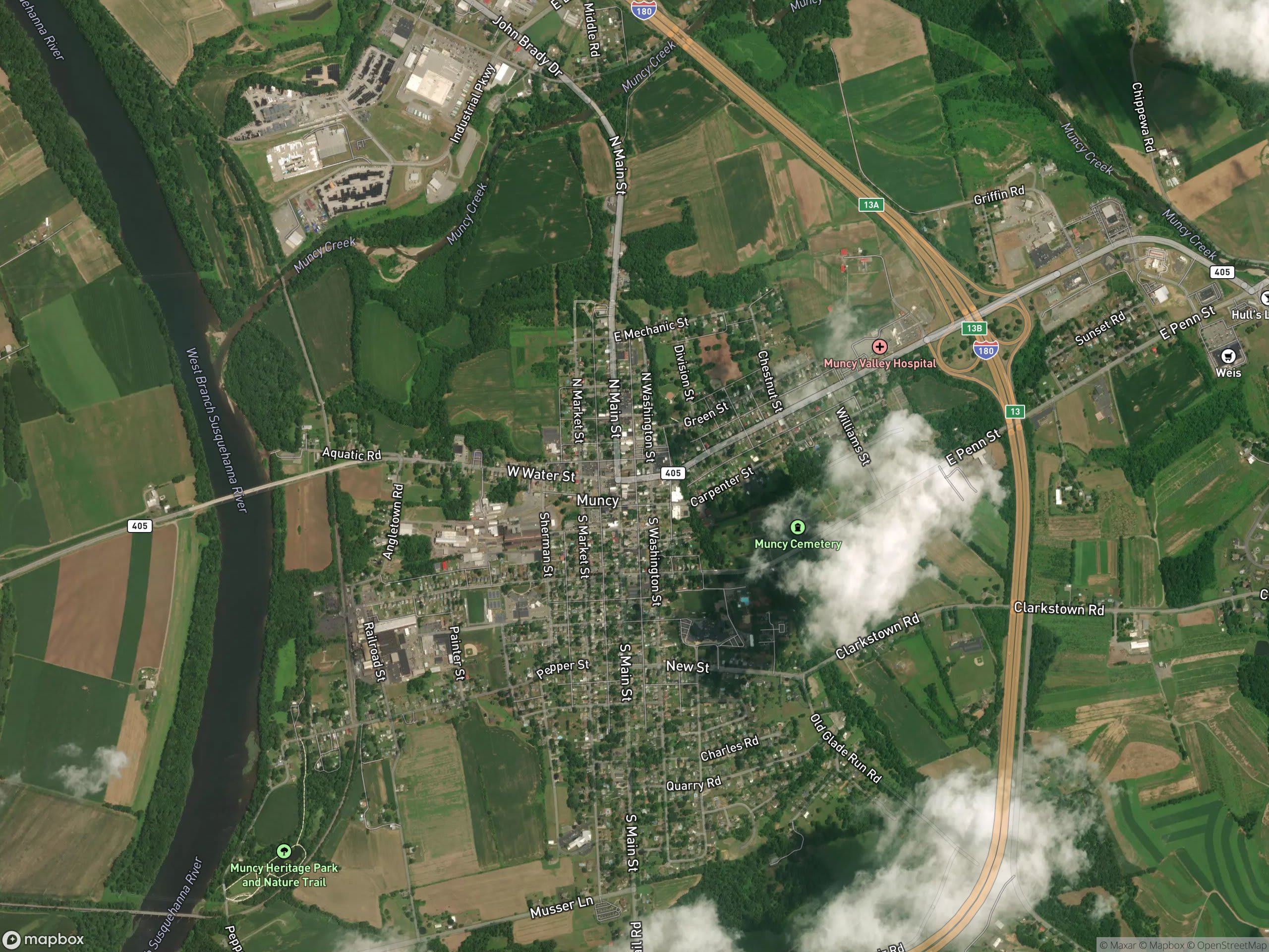 Map of Muncy