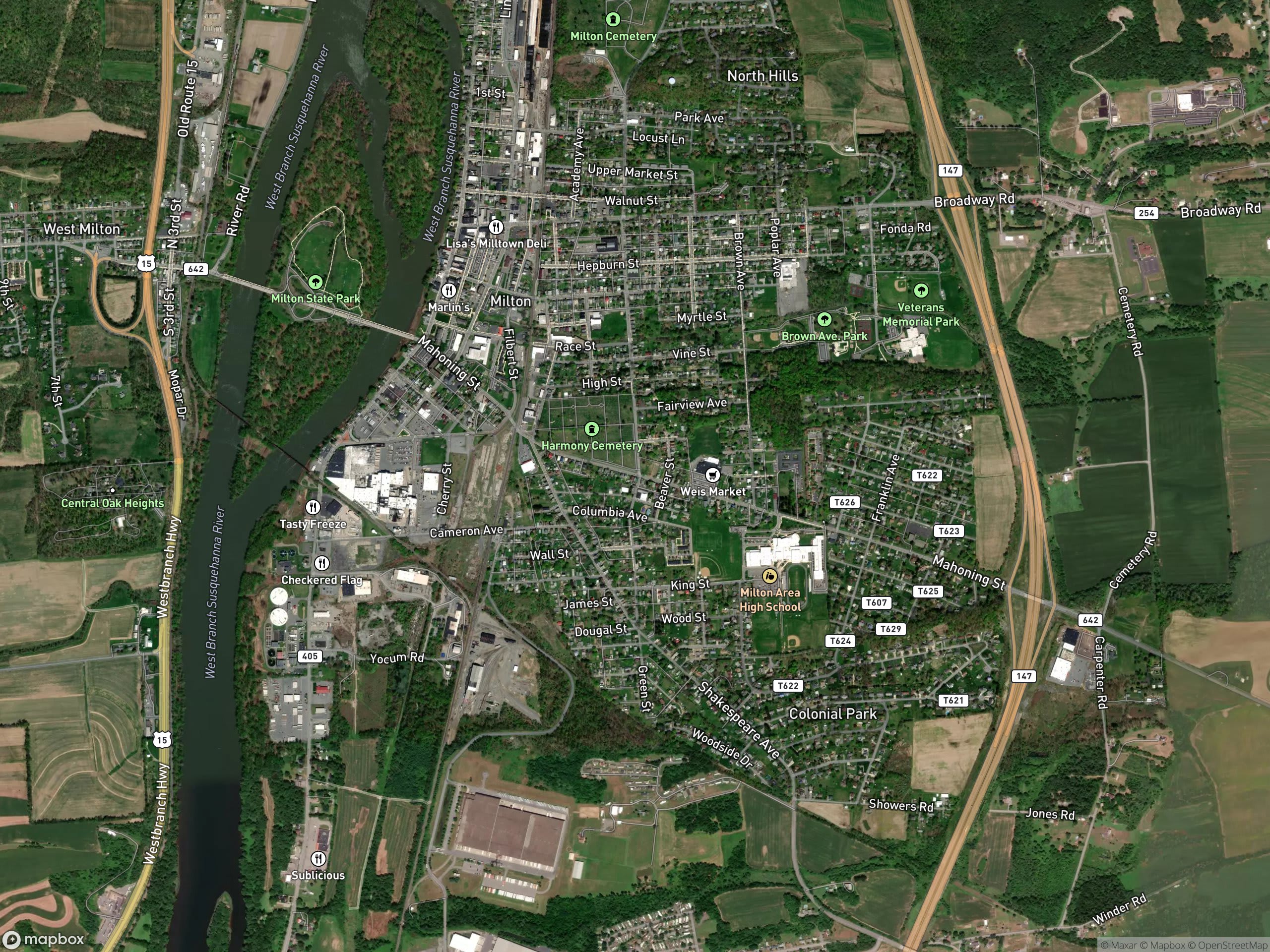 Map of Milton