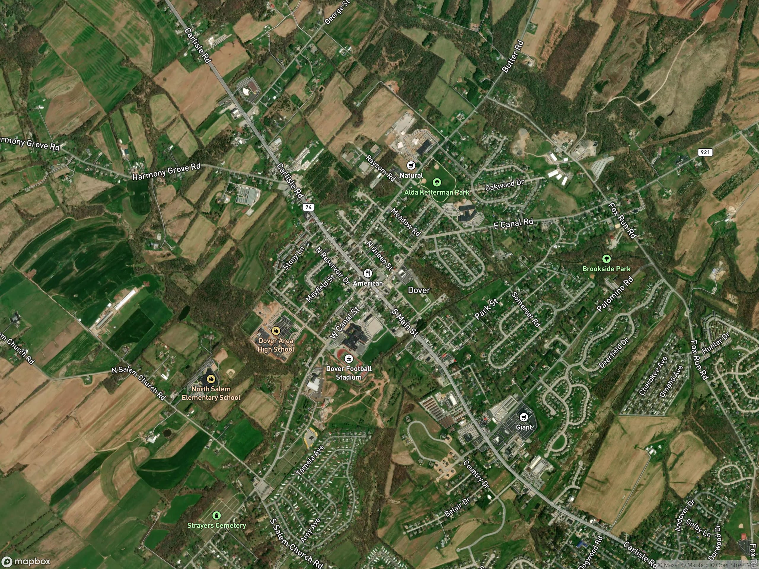 Map of Dover