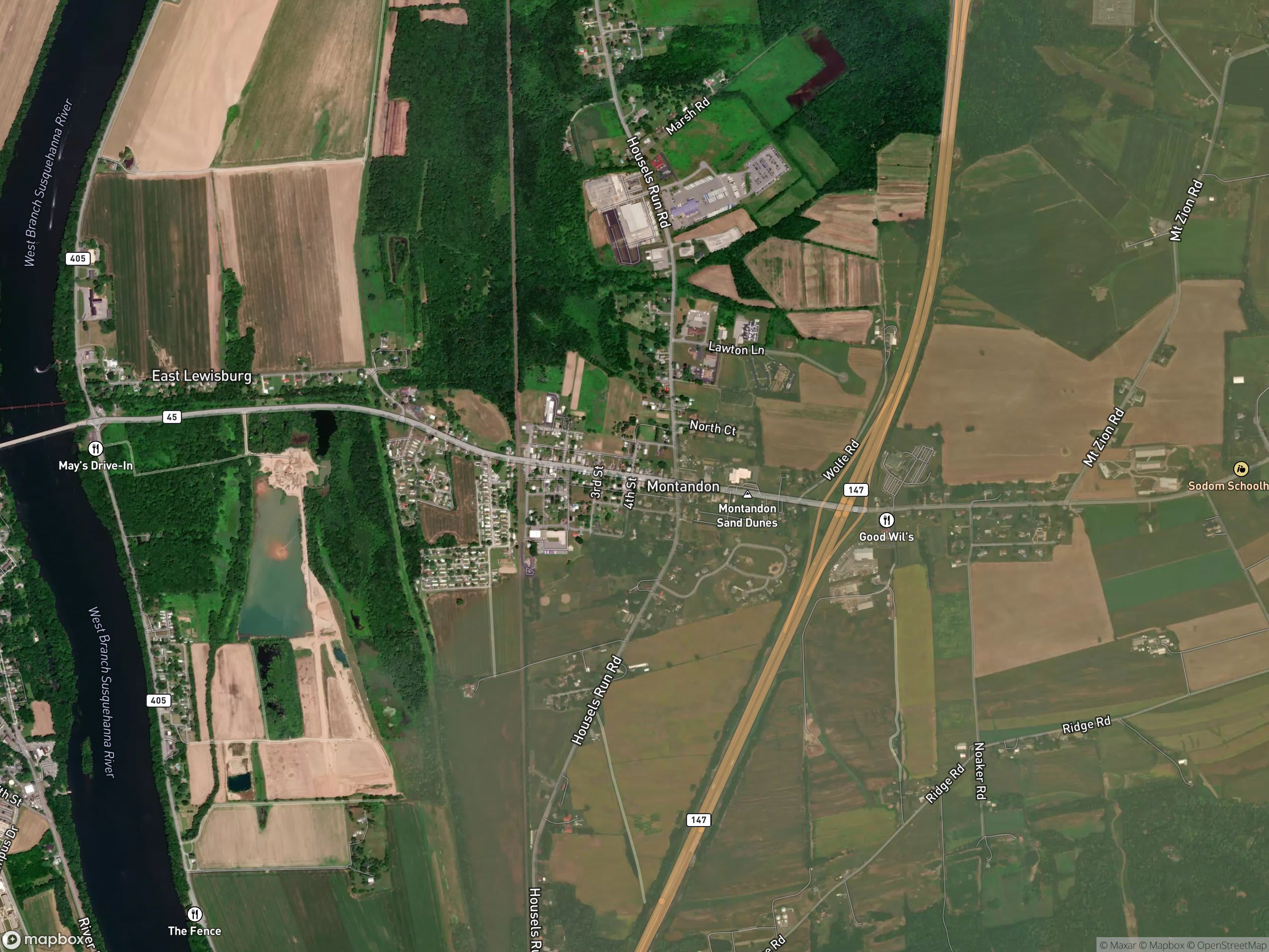 Map of Montandon