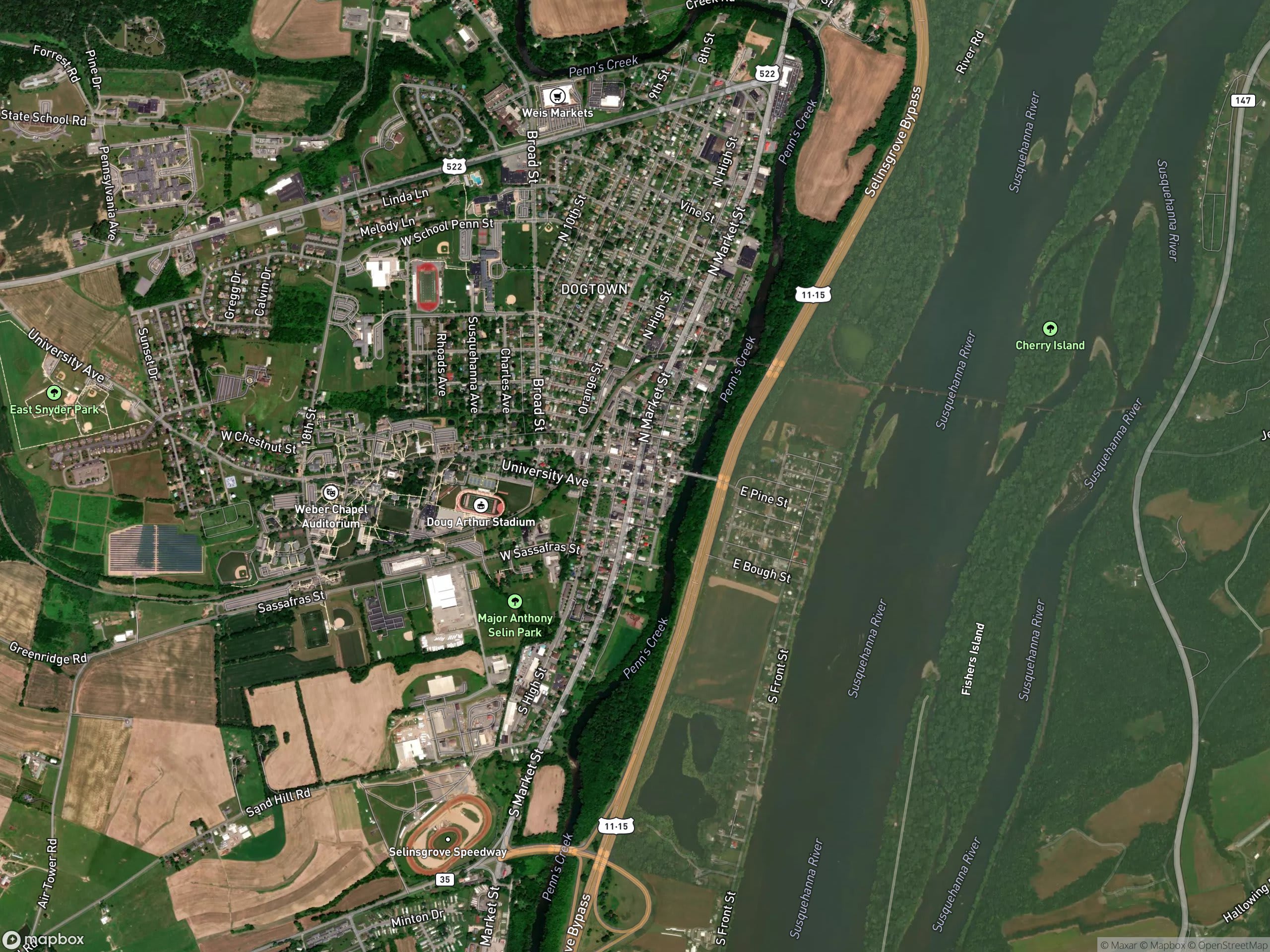 Map of Selinsgrove
