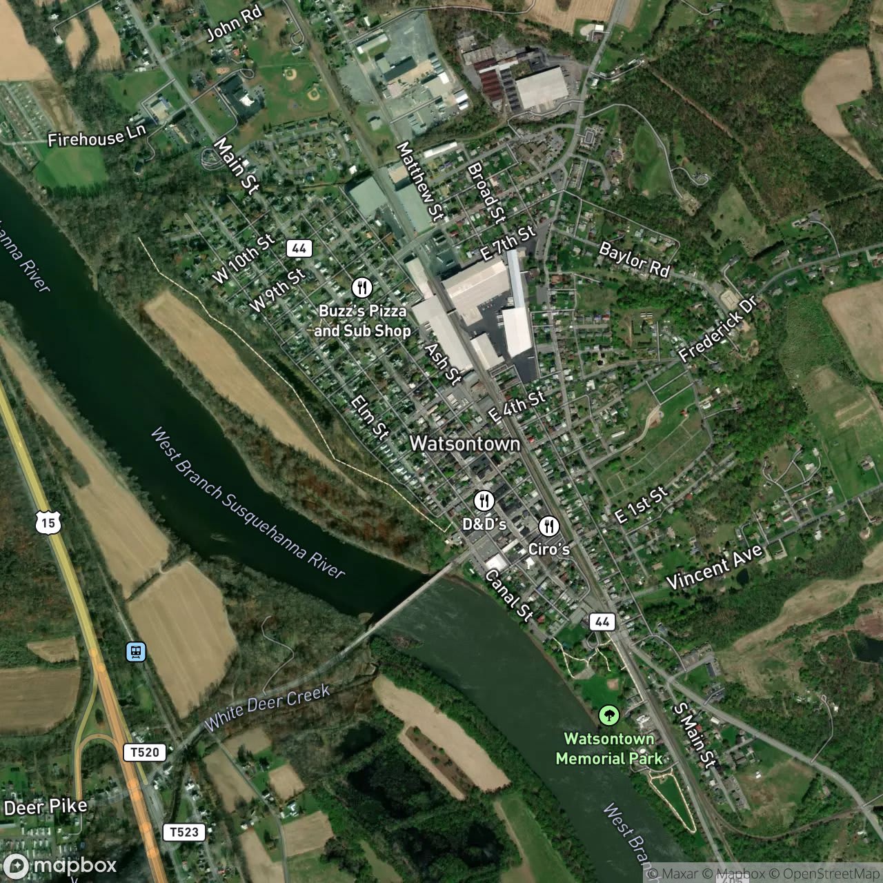 Map of Watsontown