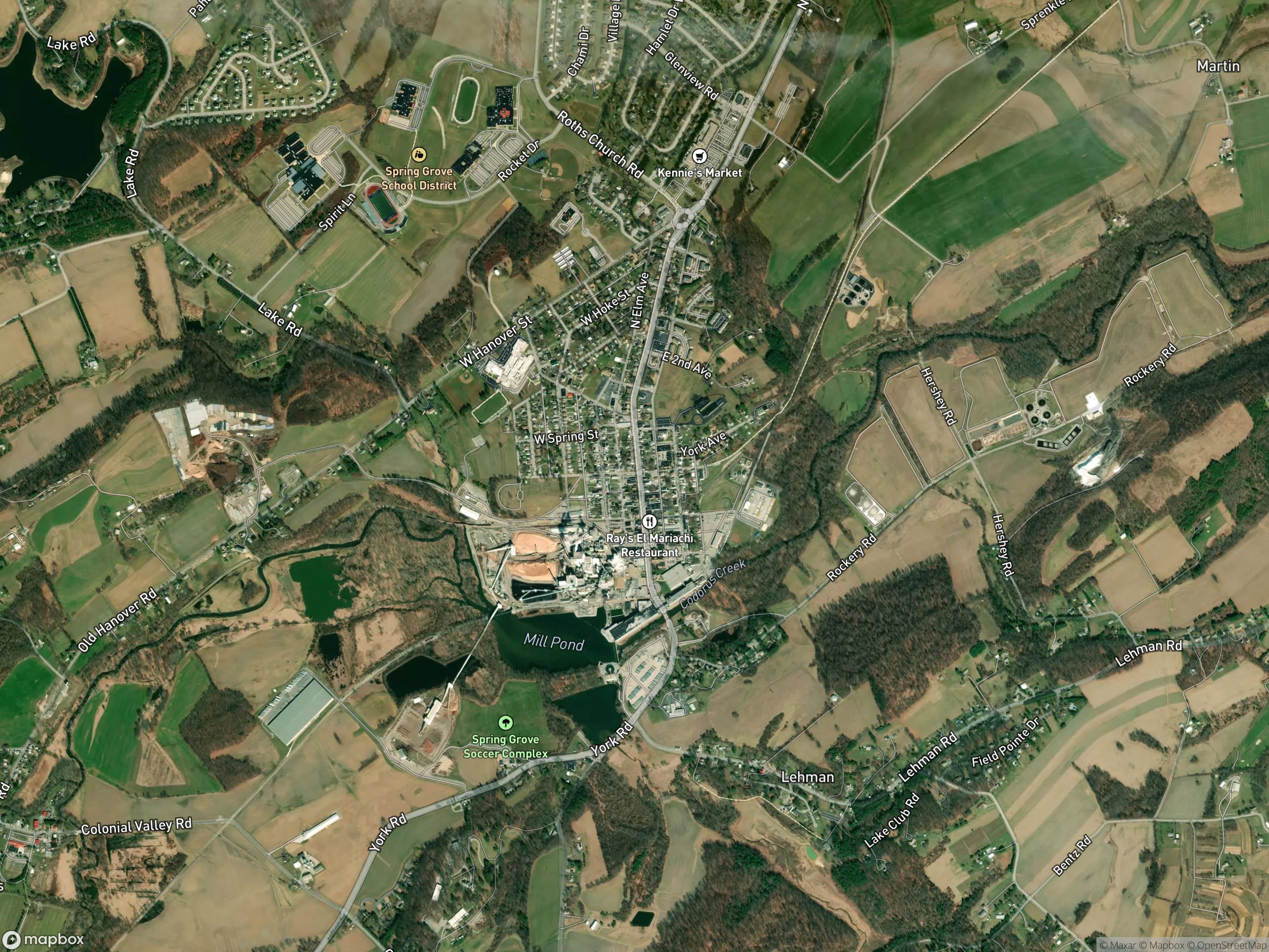 Map of Spring Grove