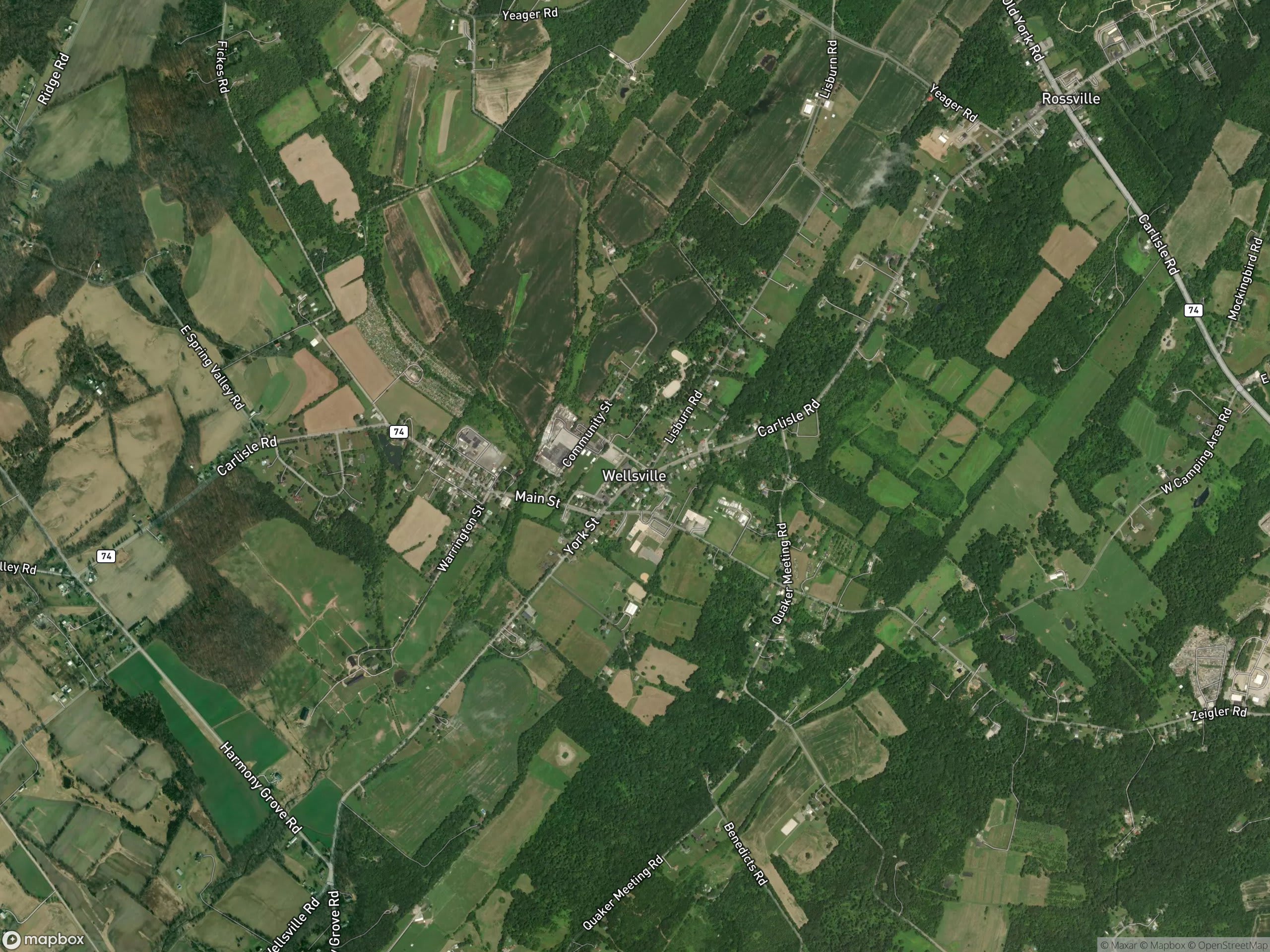 Map of Wellsville