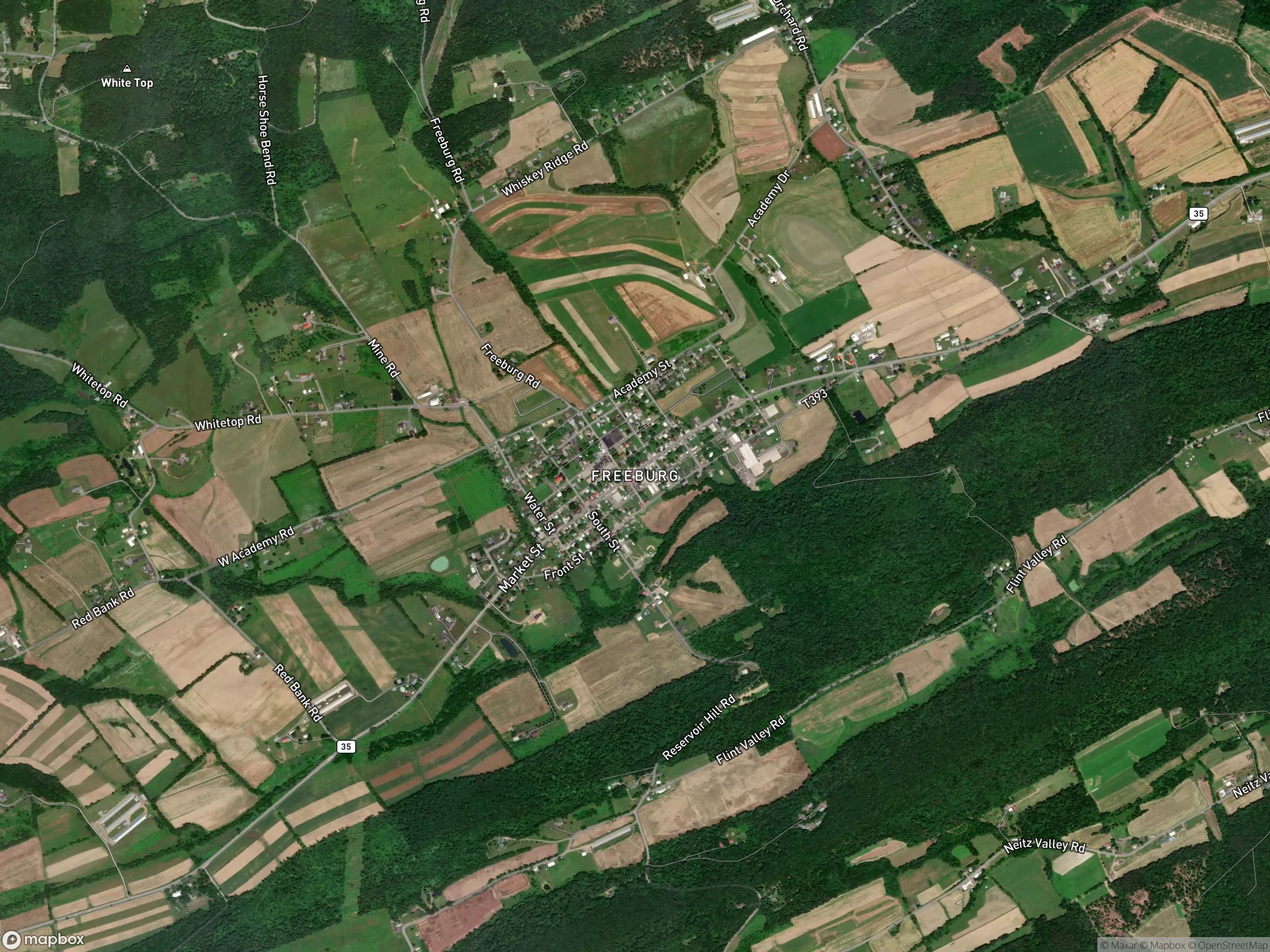 Map of Freeburg
