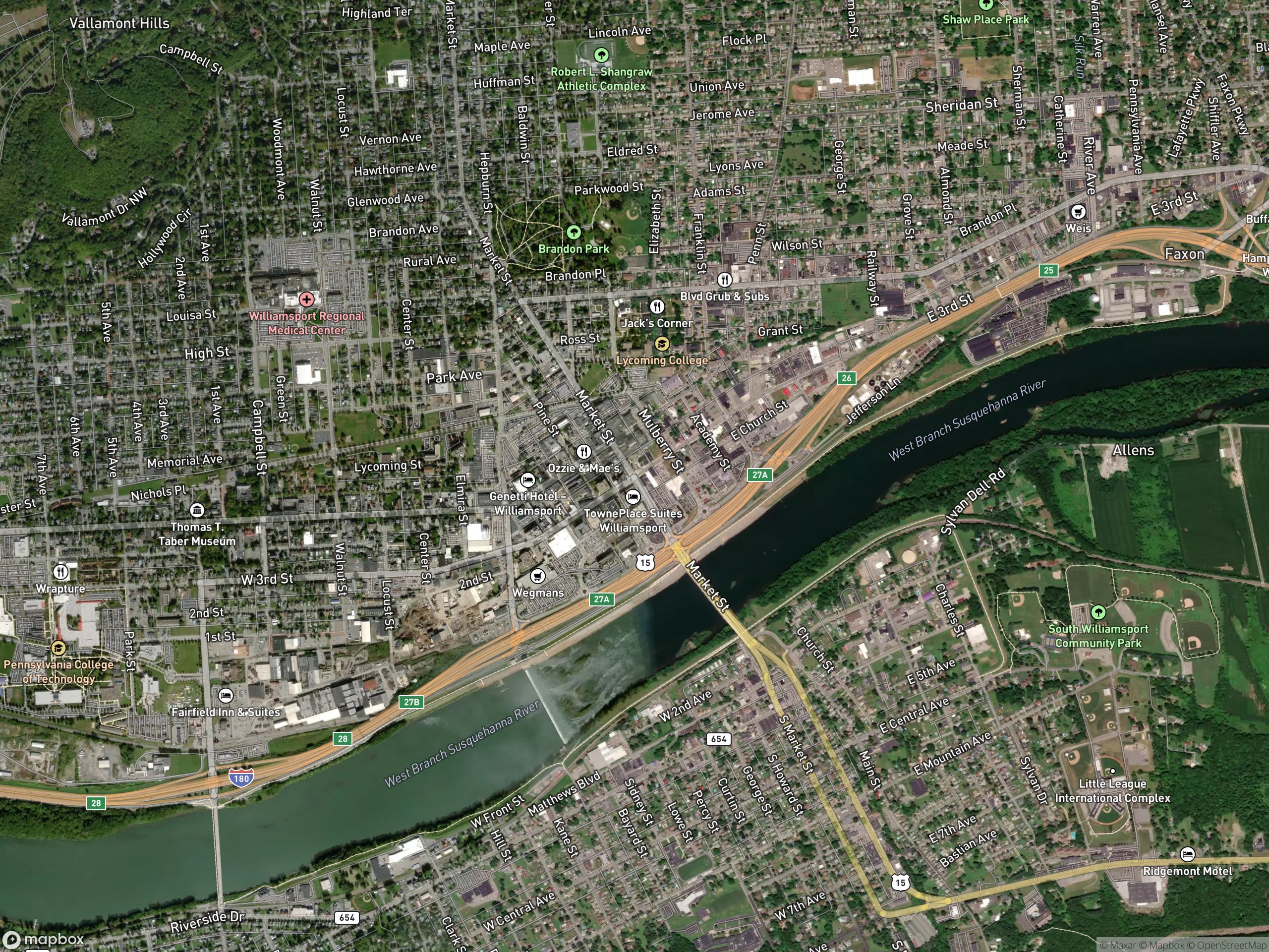 Map of Williamsport