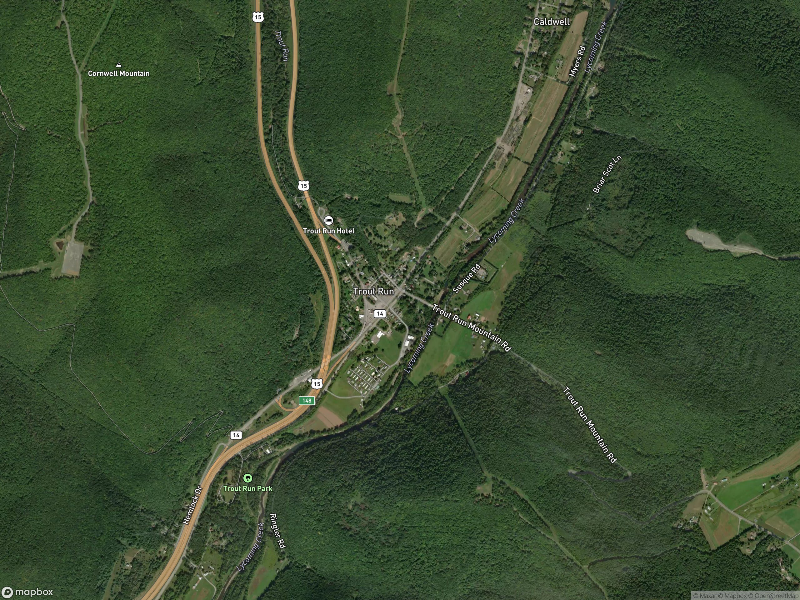 Map of Trout Run