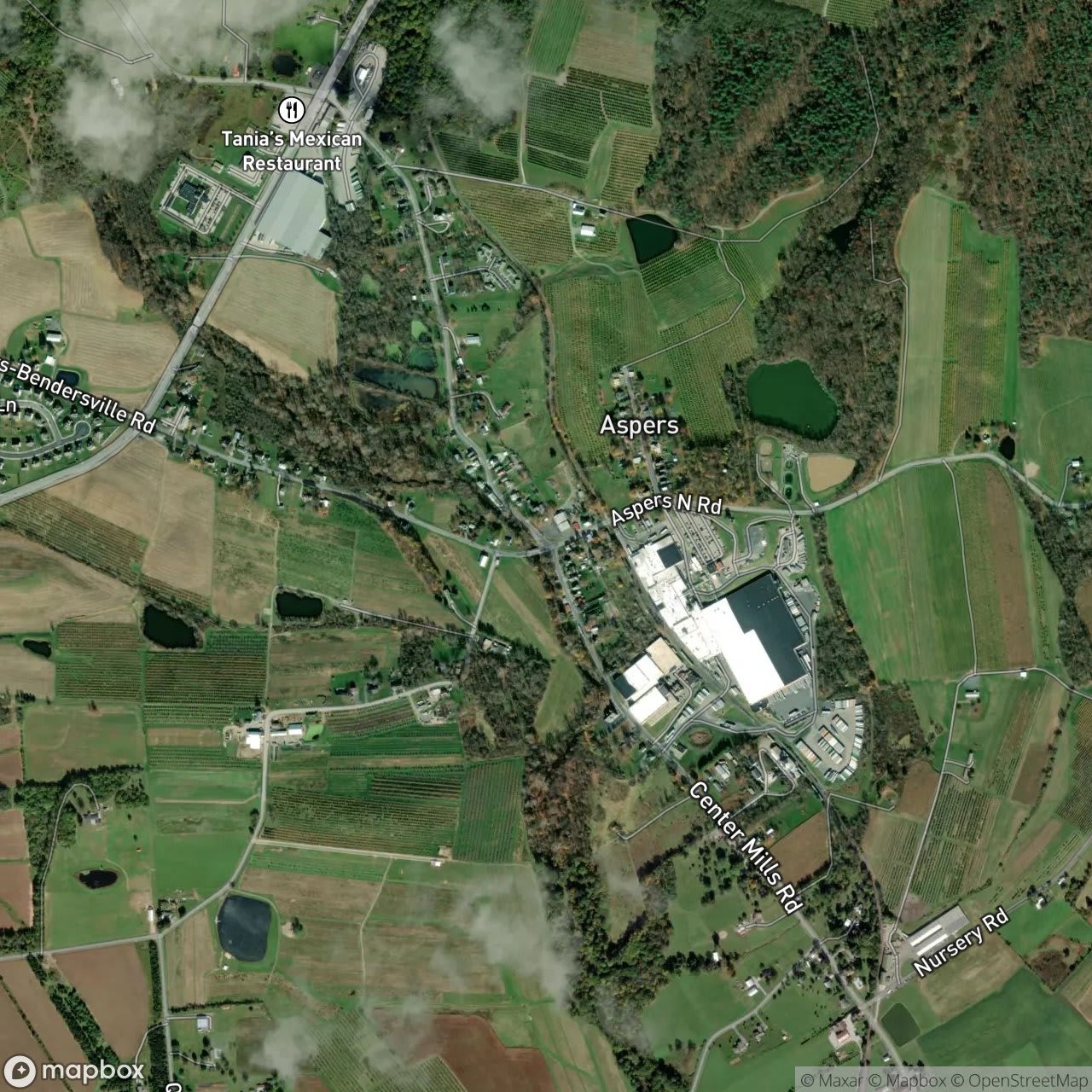 Map of Aspers