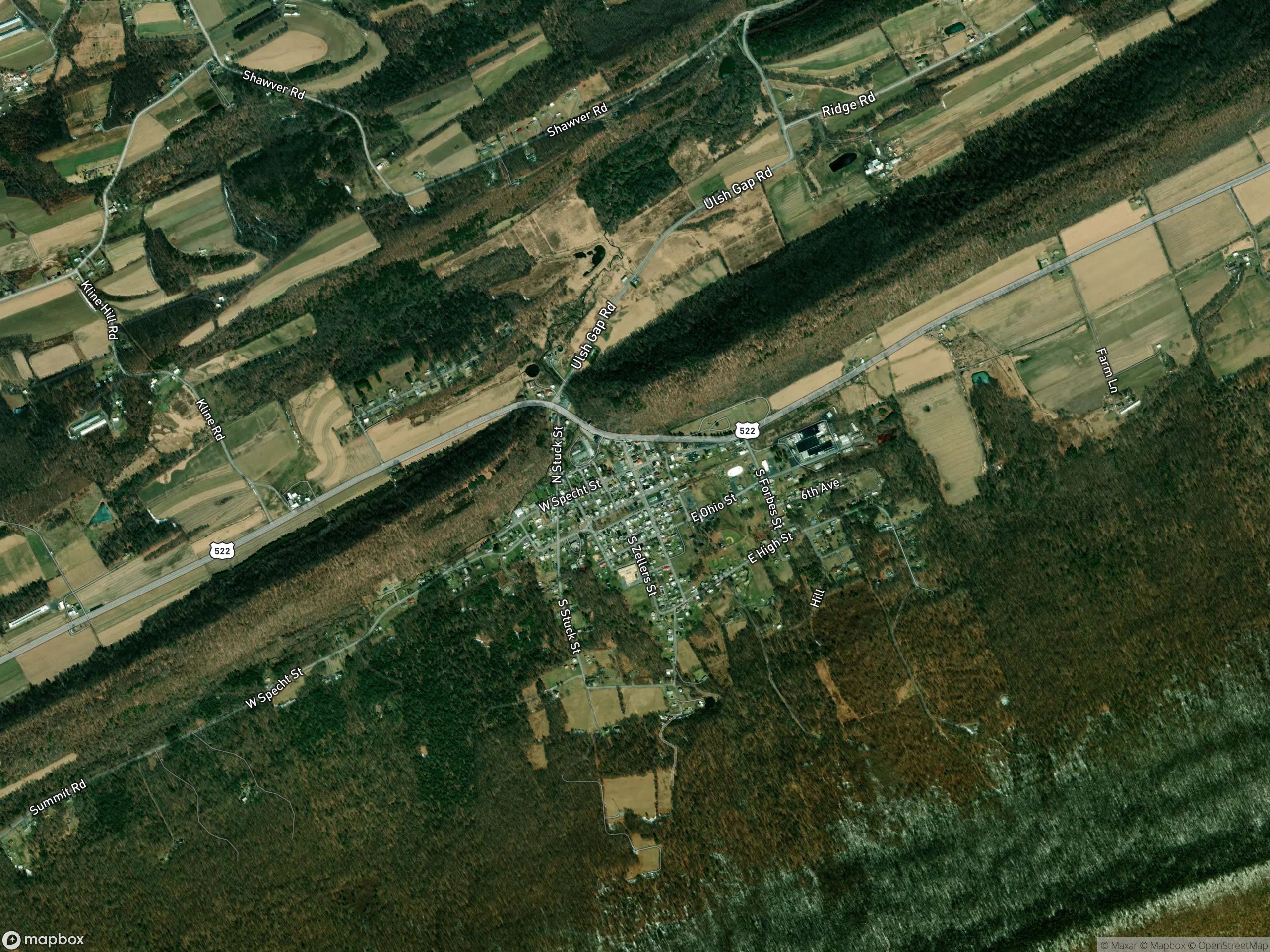 Map of McClure