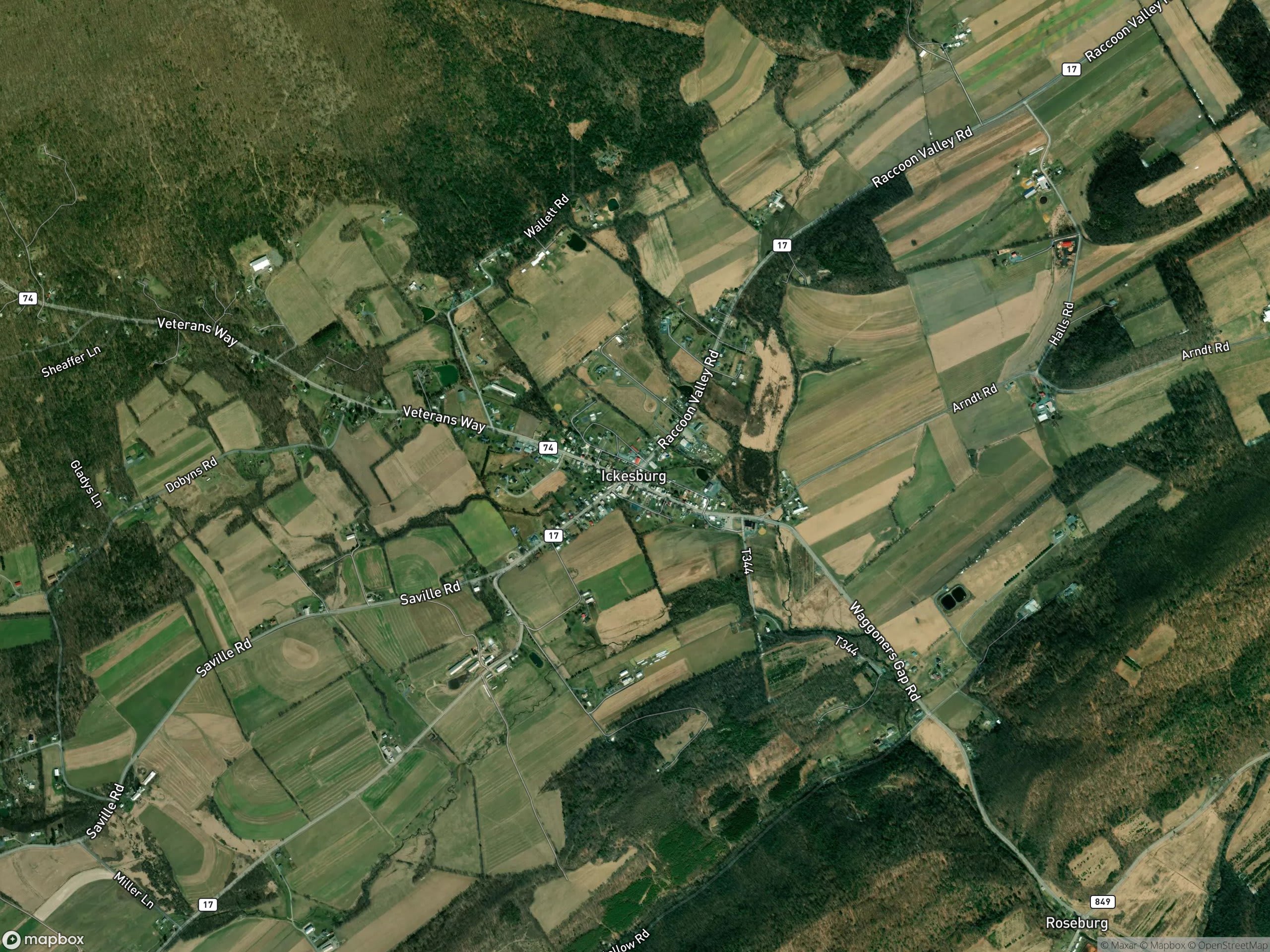 Map of Ickesburg