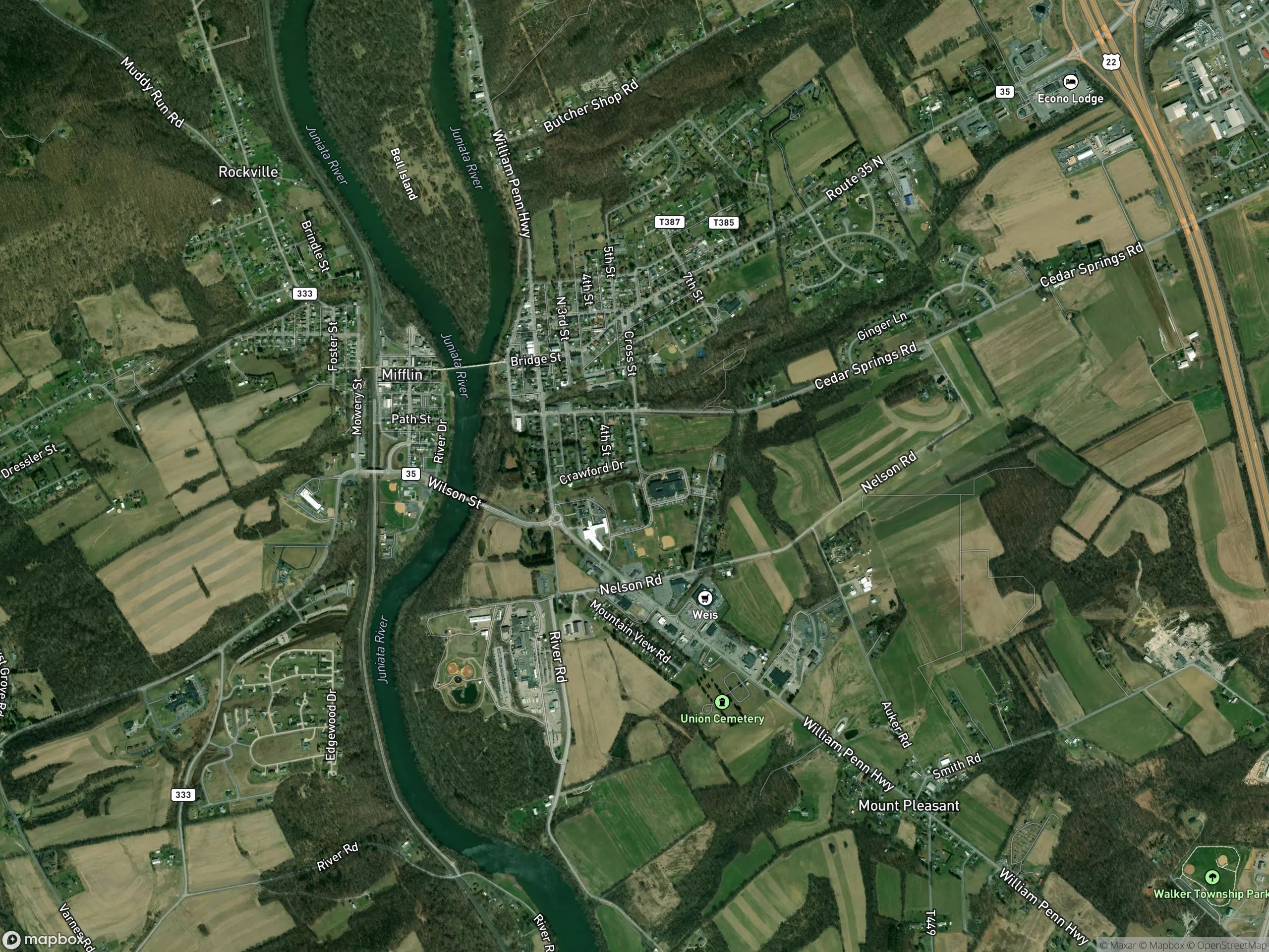 Map of Mifflintown