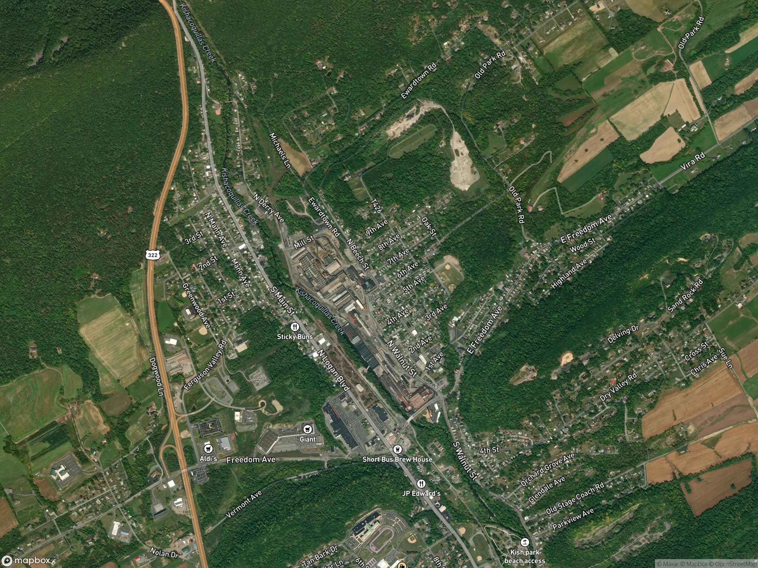 Map of Burnham