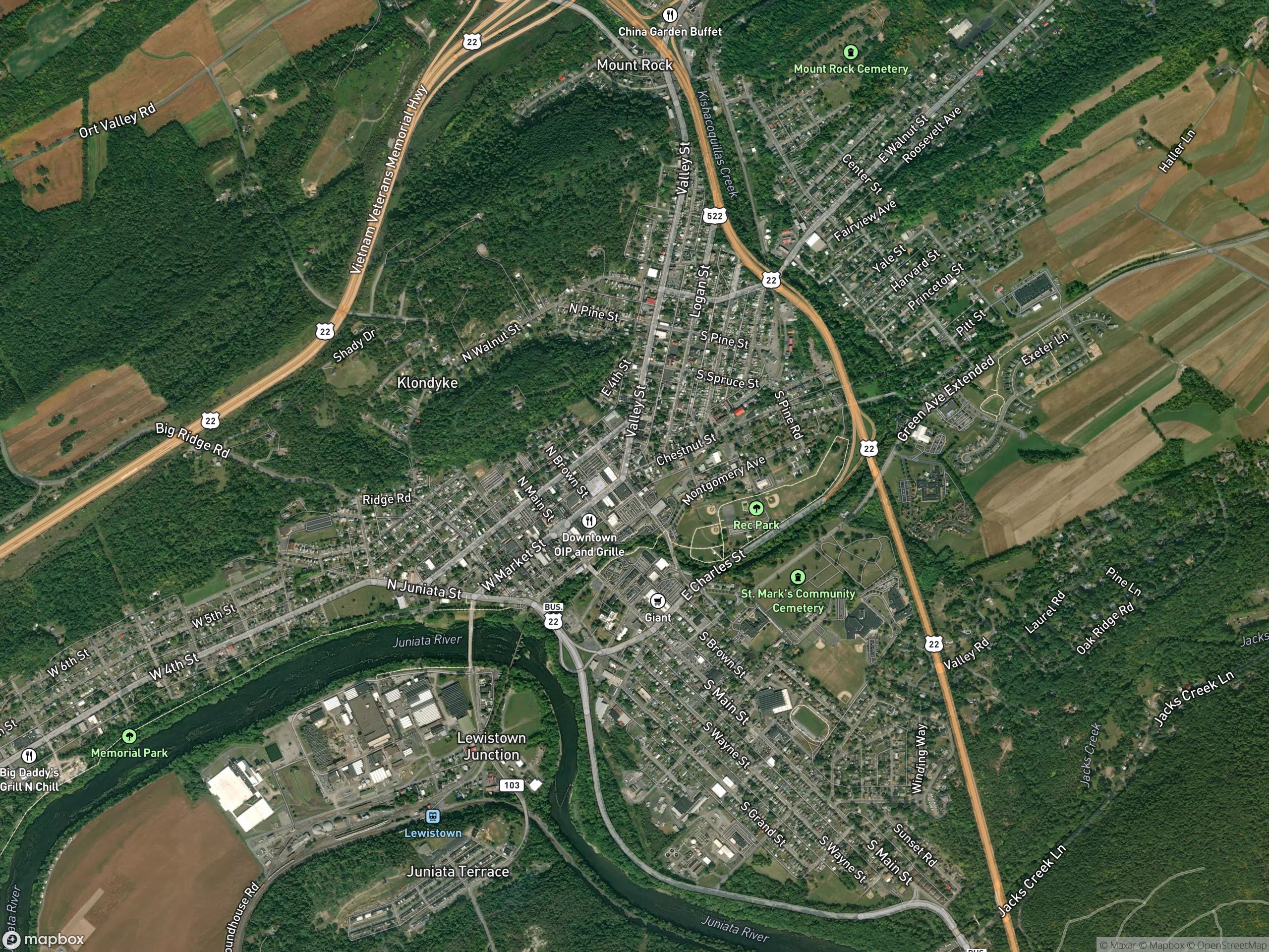 Map of Lewistown