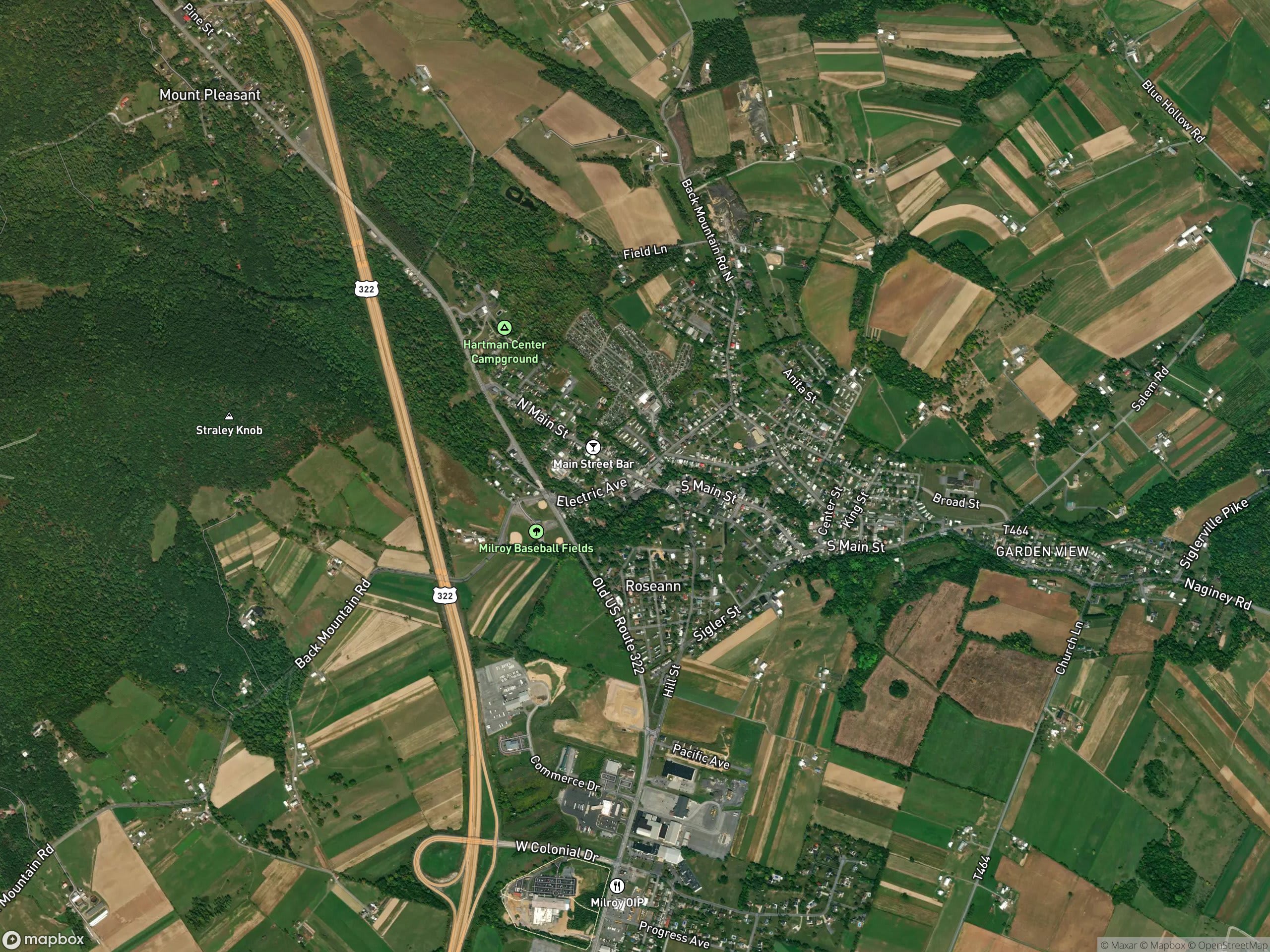 Map of Milroy
