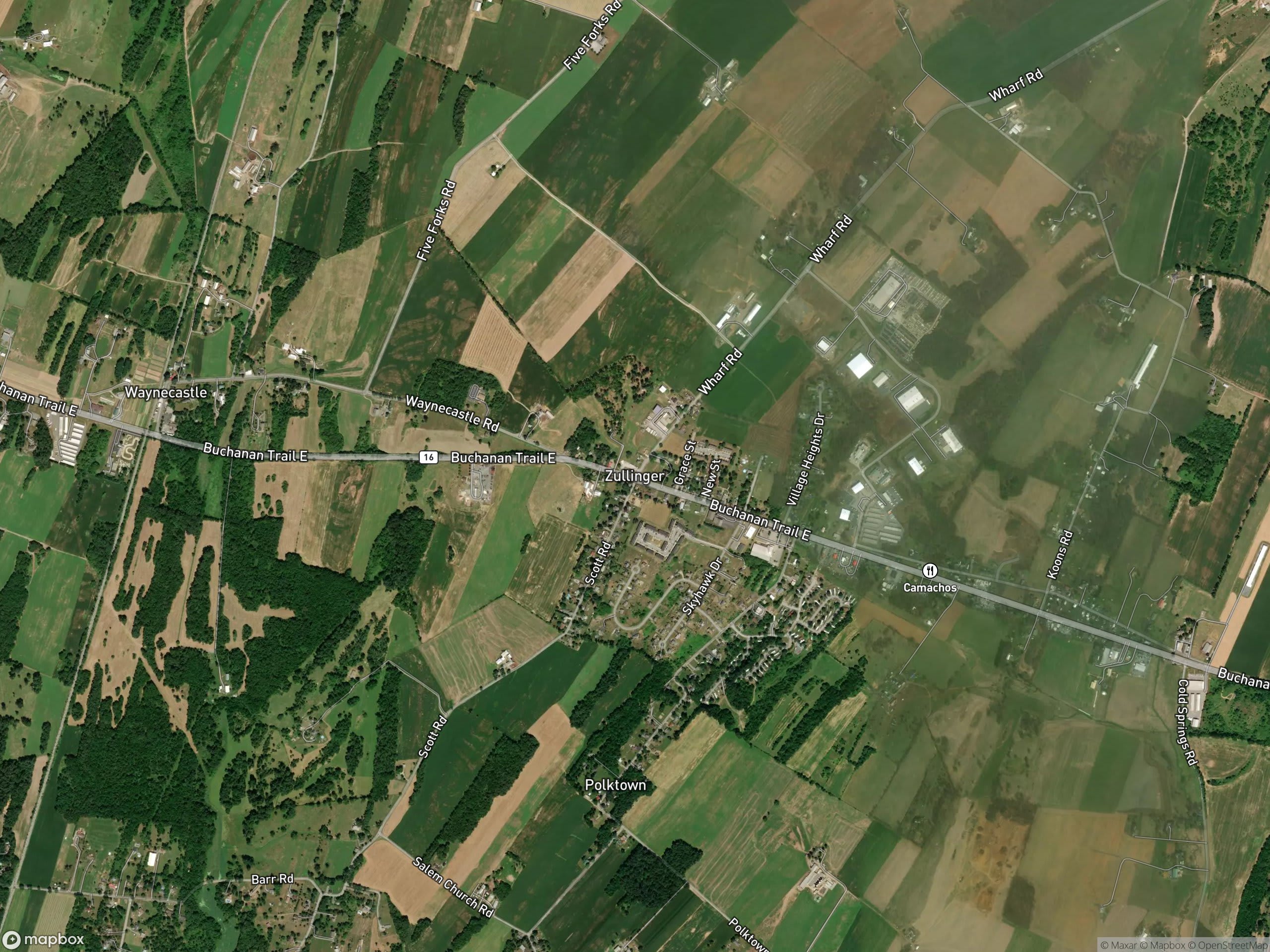 Map of Zullinger