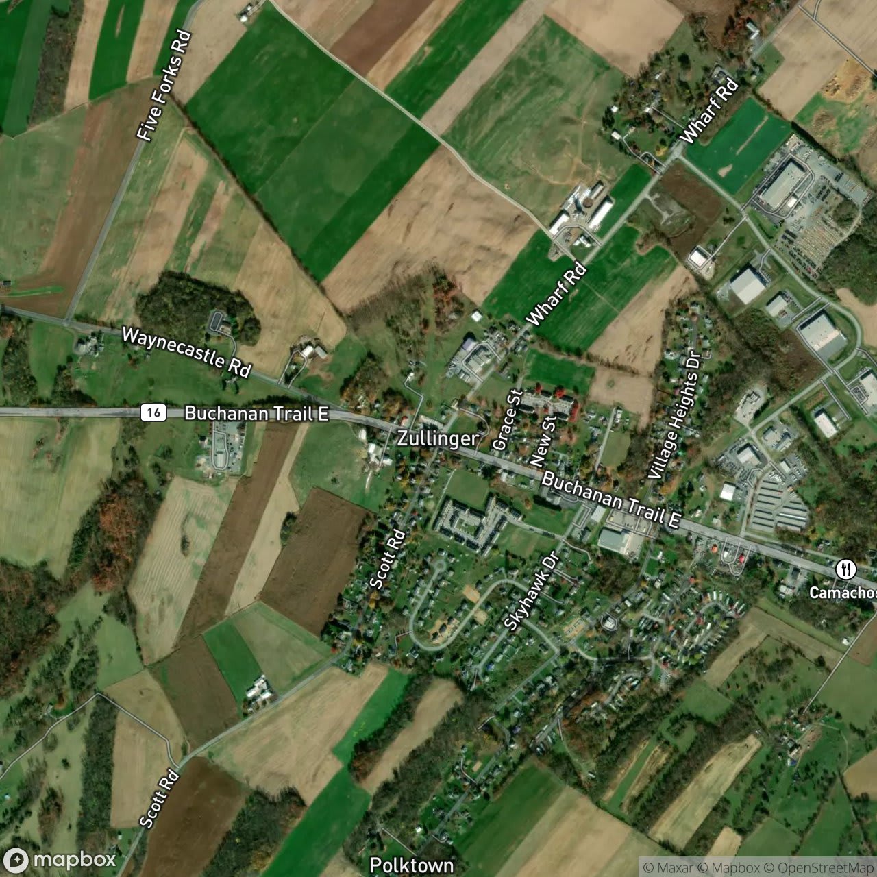 Map of Zullinger