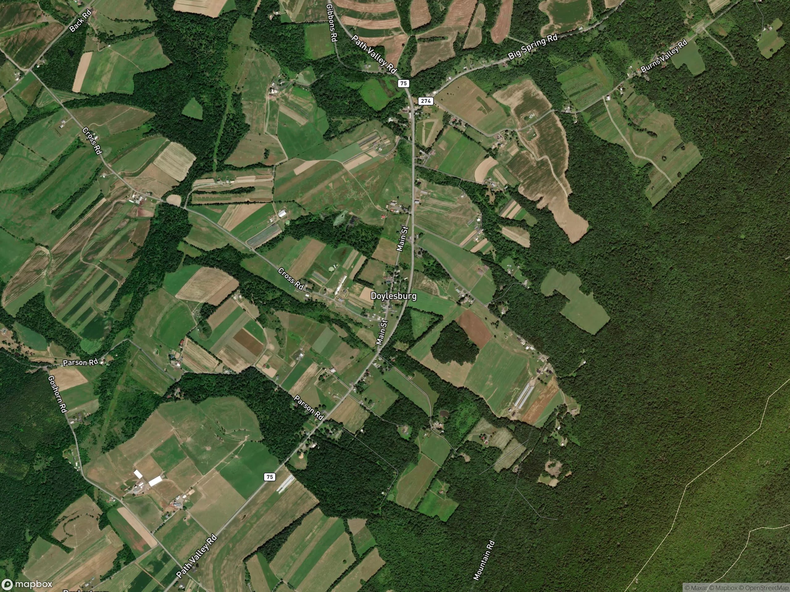 Map of Doylesburg