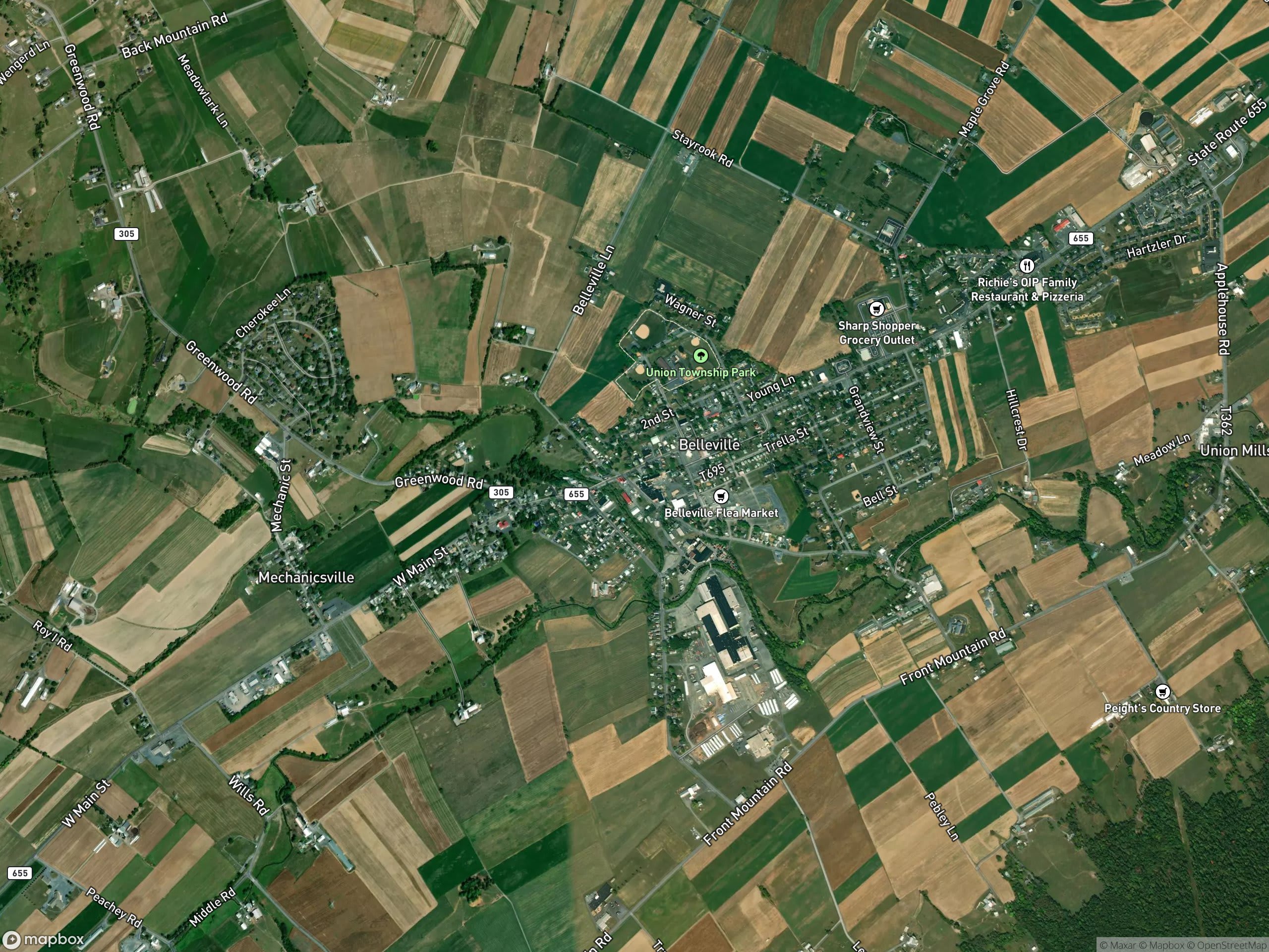 Map of Belleville