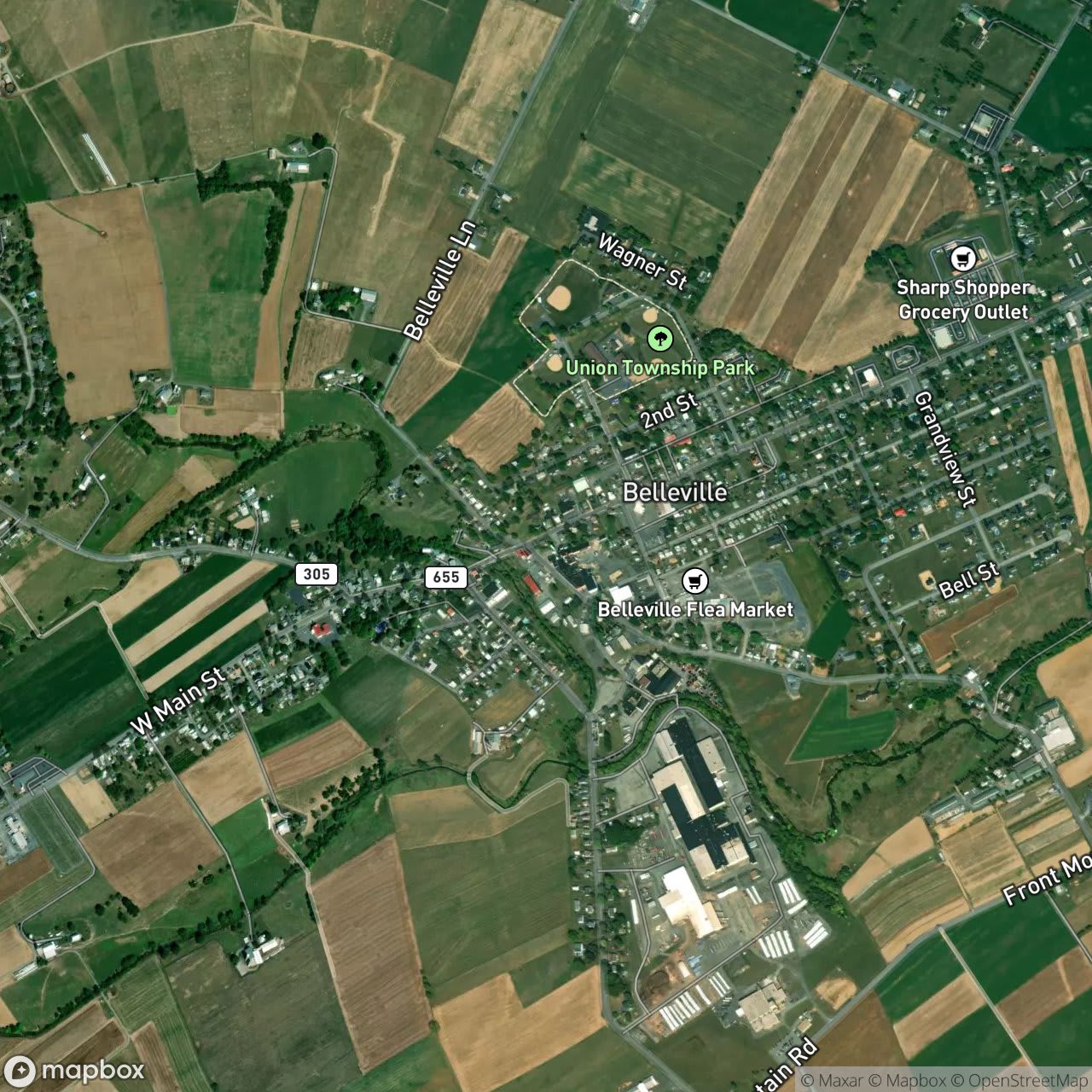 Map of Belleville