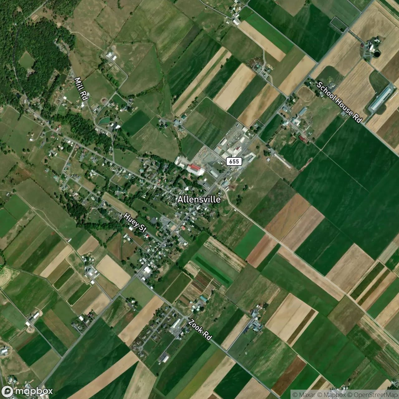 Map of Allensville
