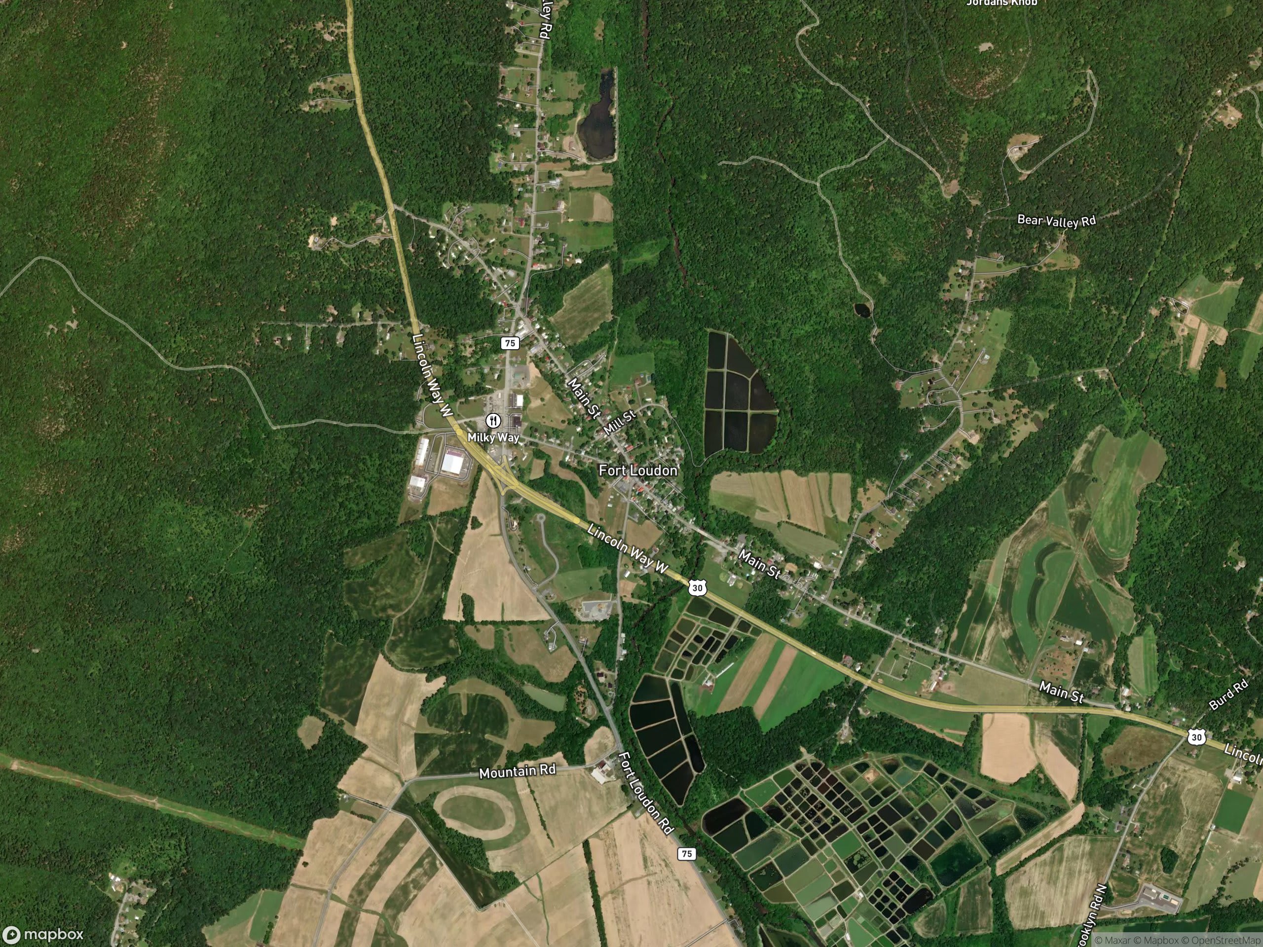 Map of Fort Loudon