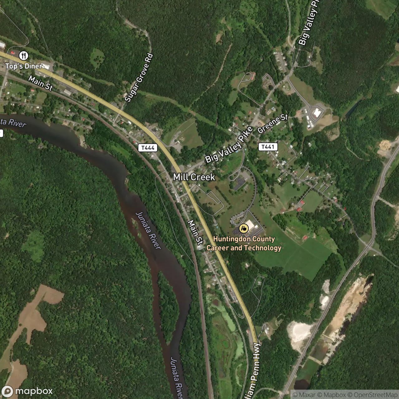 Map of Mill Creek