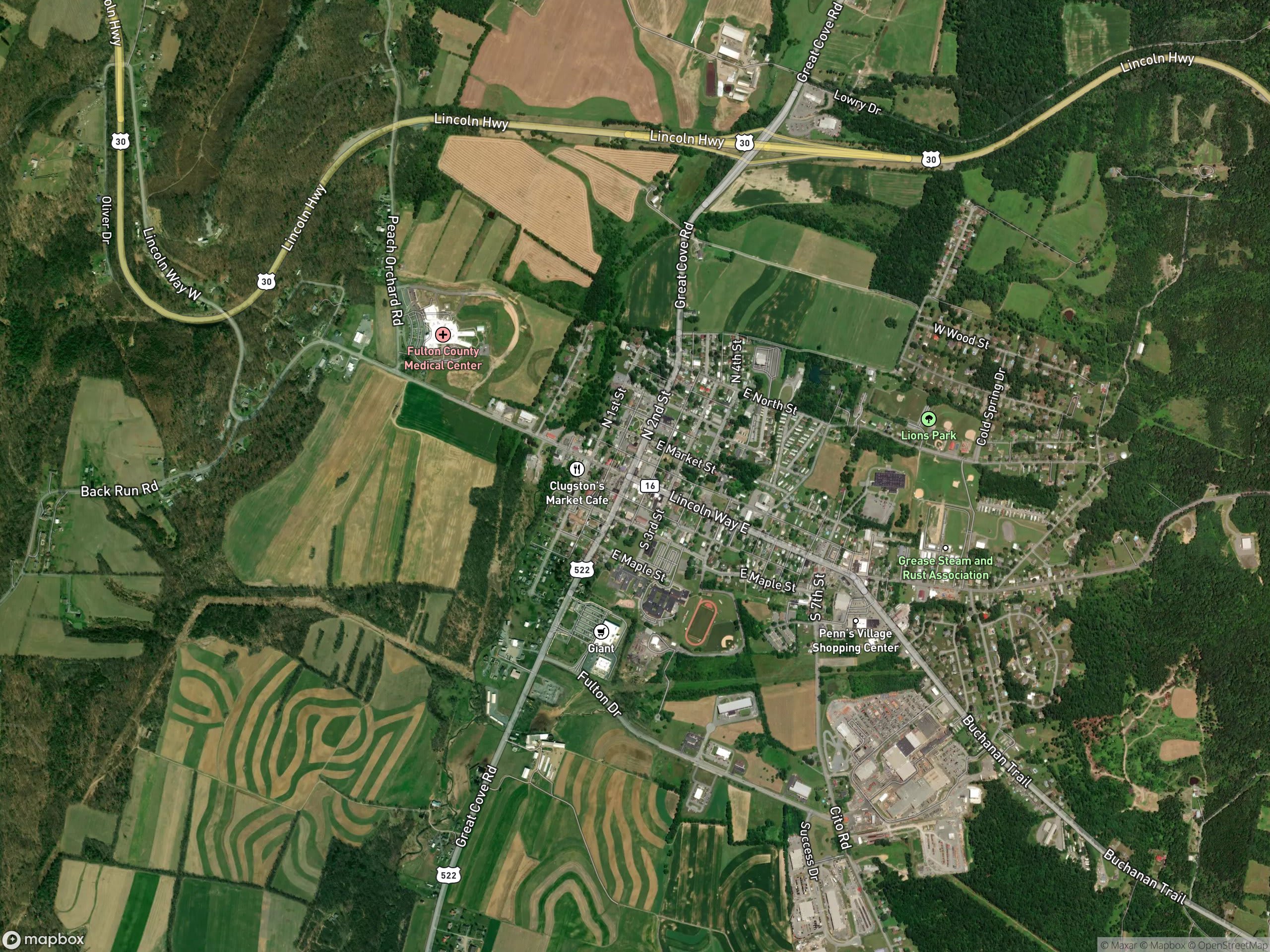 Map of McConnellsburg