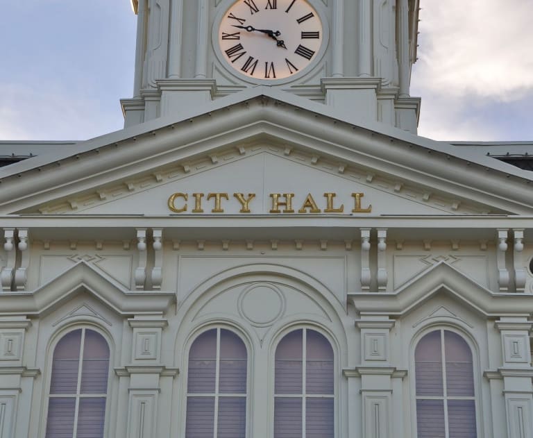 Government office building lighting