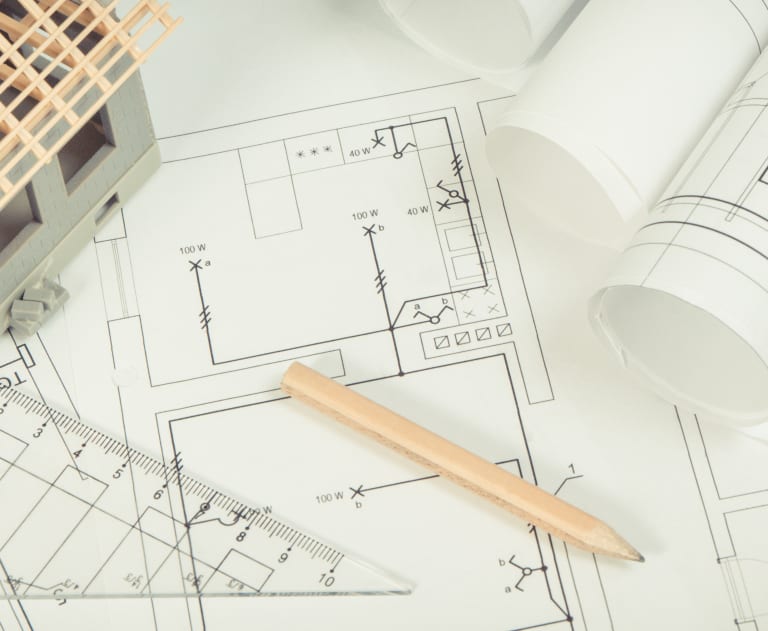 Blueprints for a new home