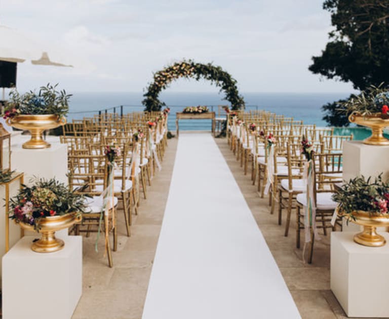 Outdoor wedding power setup by electrician near me