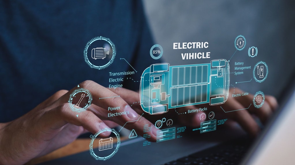 Electric vehicle computer screen