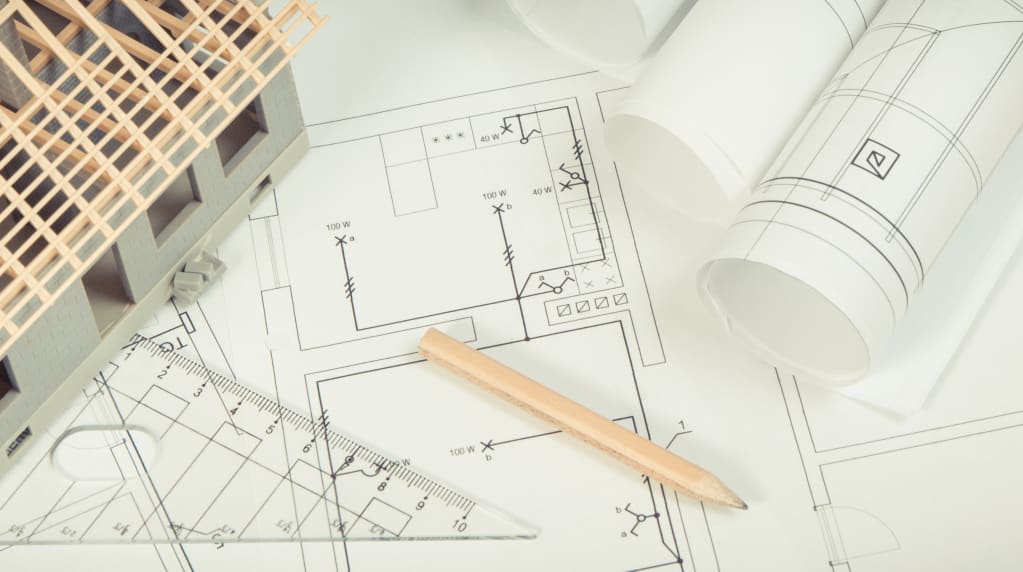 Blueprints for a new home