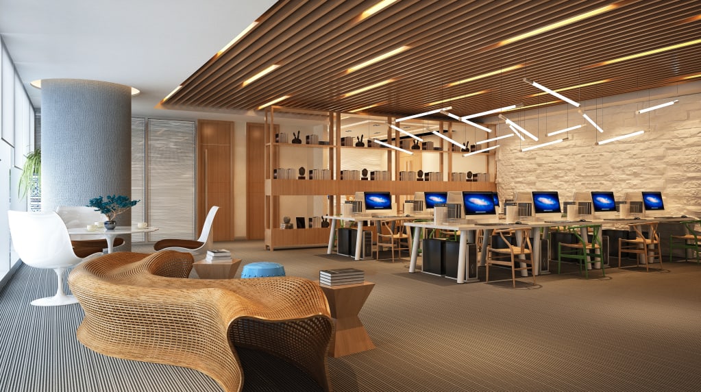 Workplace with innovative electrical features and electrical standards