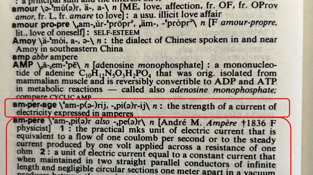 Amperage definition