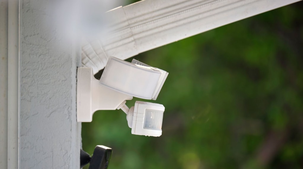 Motion sensor outside a home
