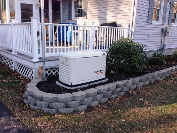 Generac generator outside of a home