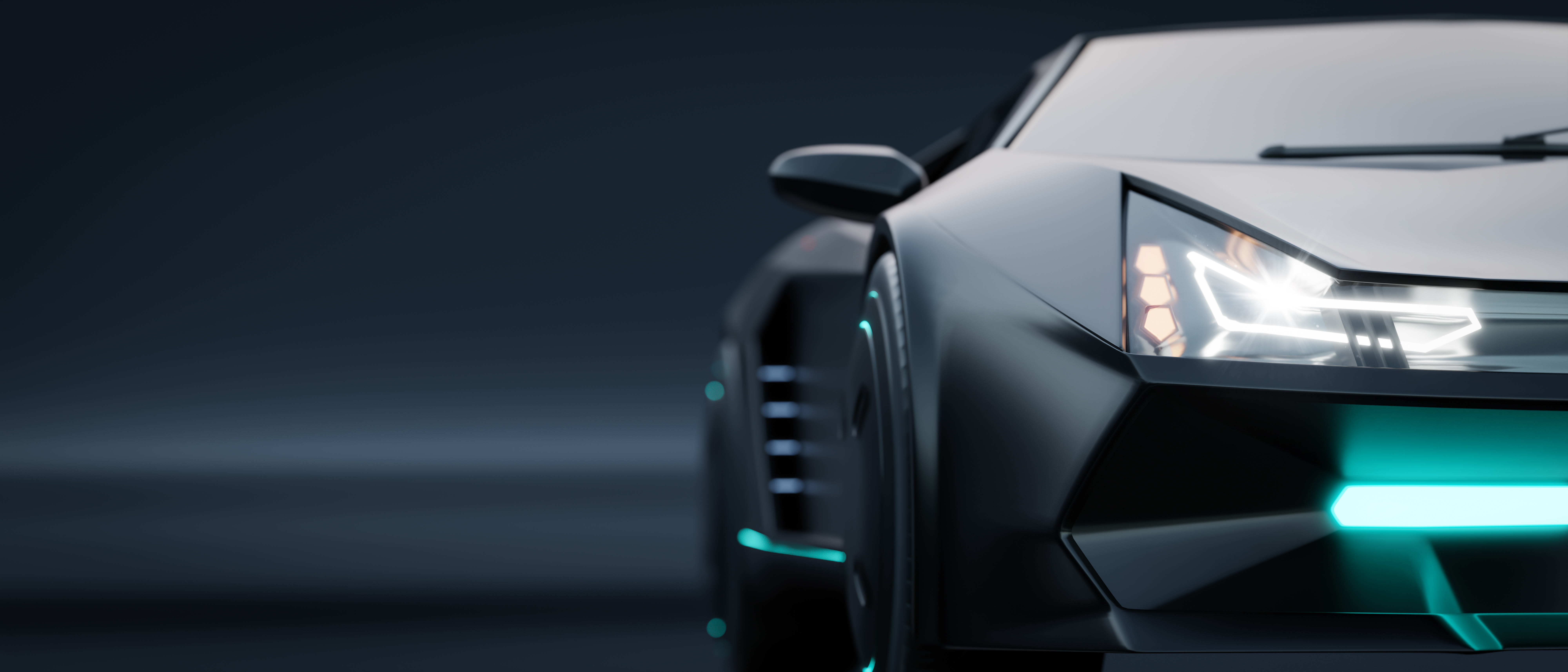 Black electric vehicle