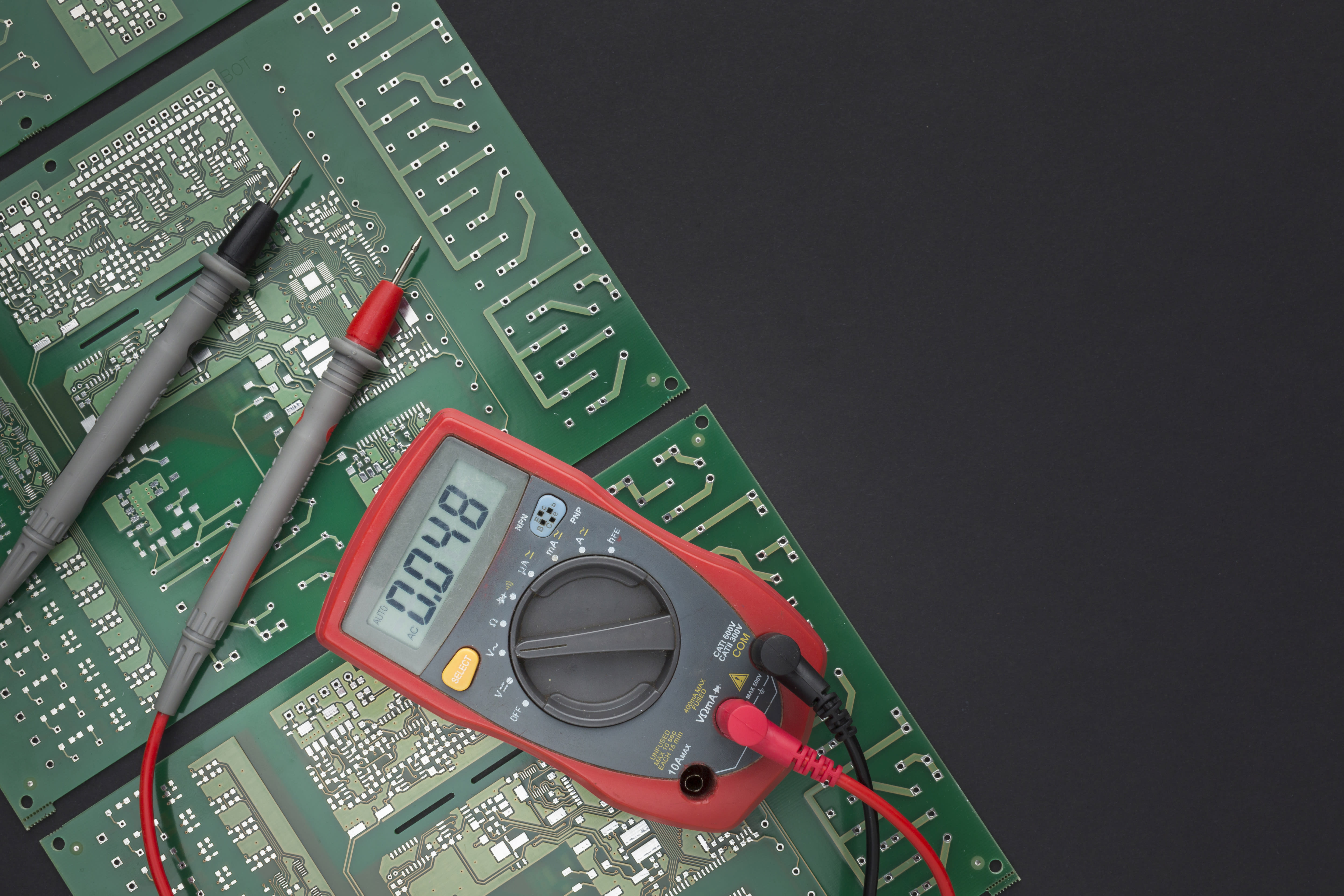 Generator switchboard and multimeter