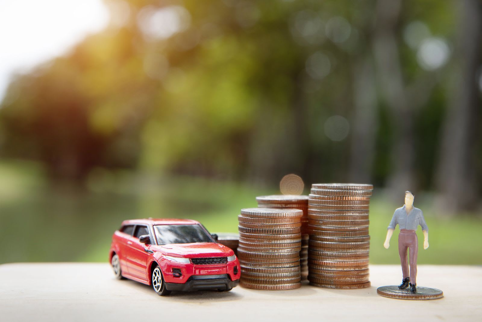 Red car and cost savings through EV rebates