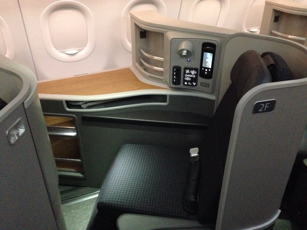 Photo of a first class seat