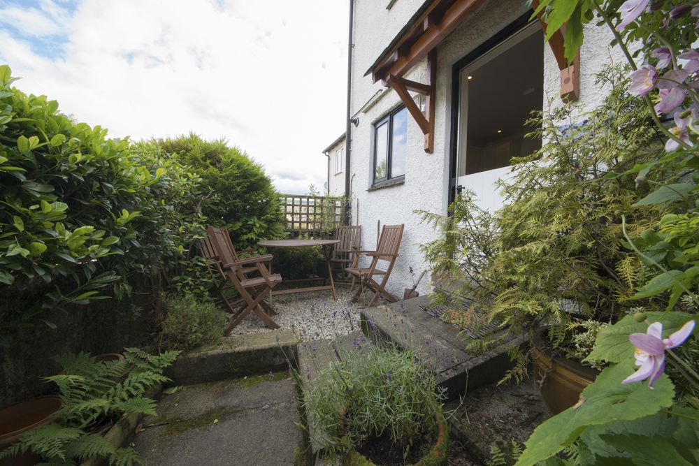 Photo of an outside seating area
