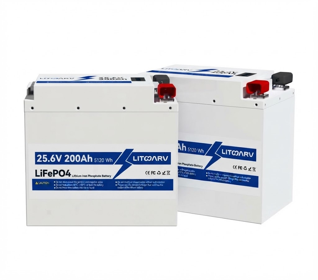 25.6V 5.12KWH 200Ah LiFePO4 Battery