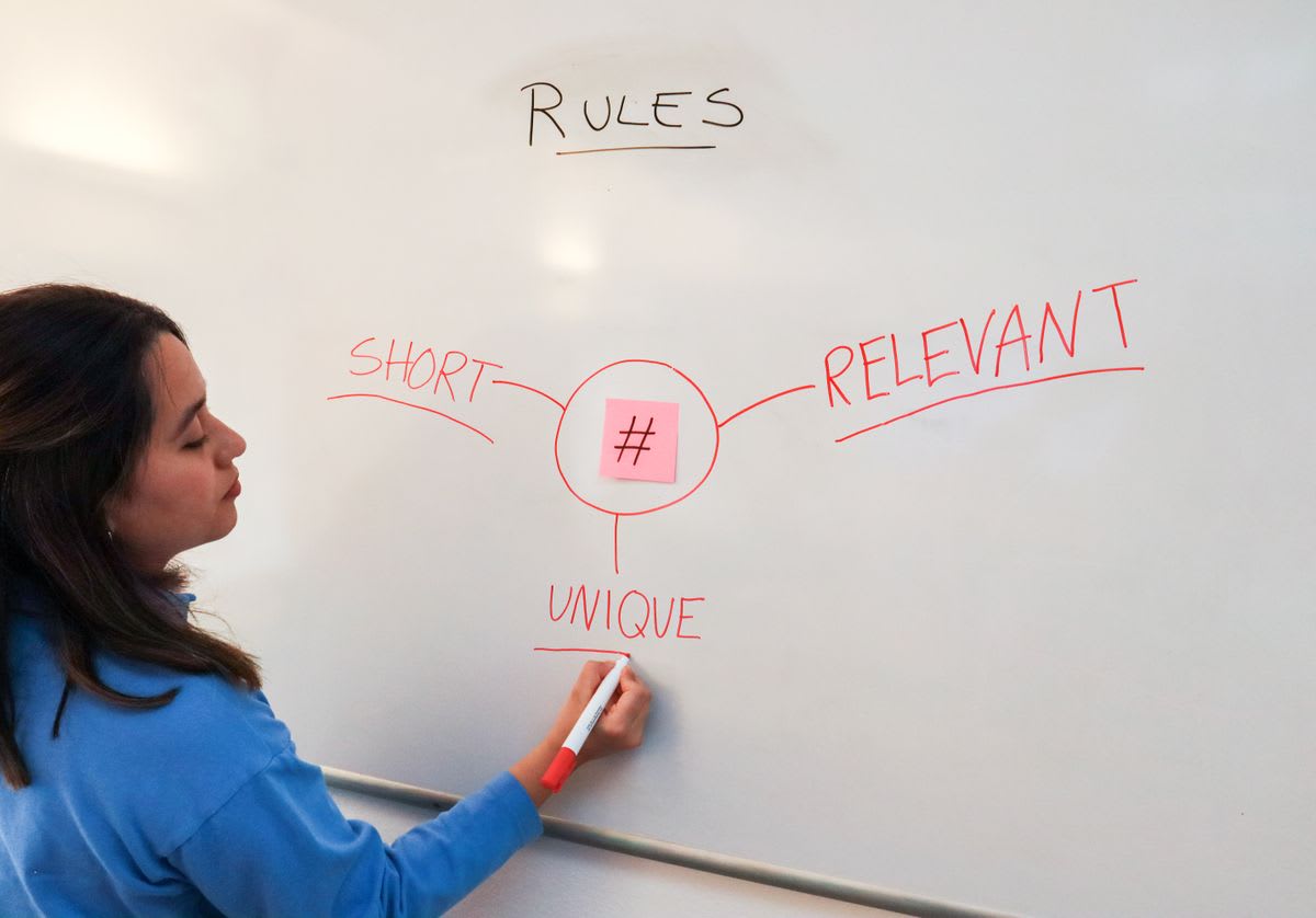 Notes and a plan written on a whiteboard